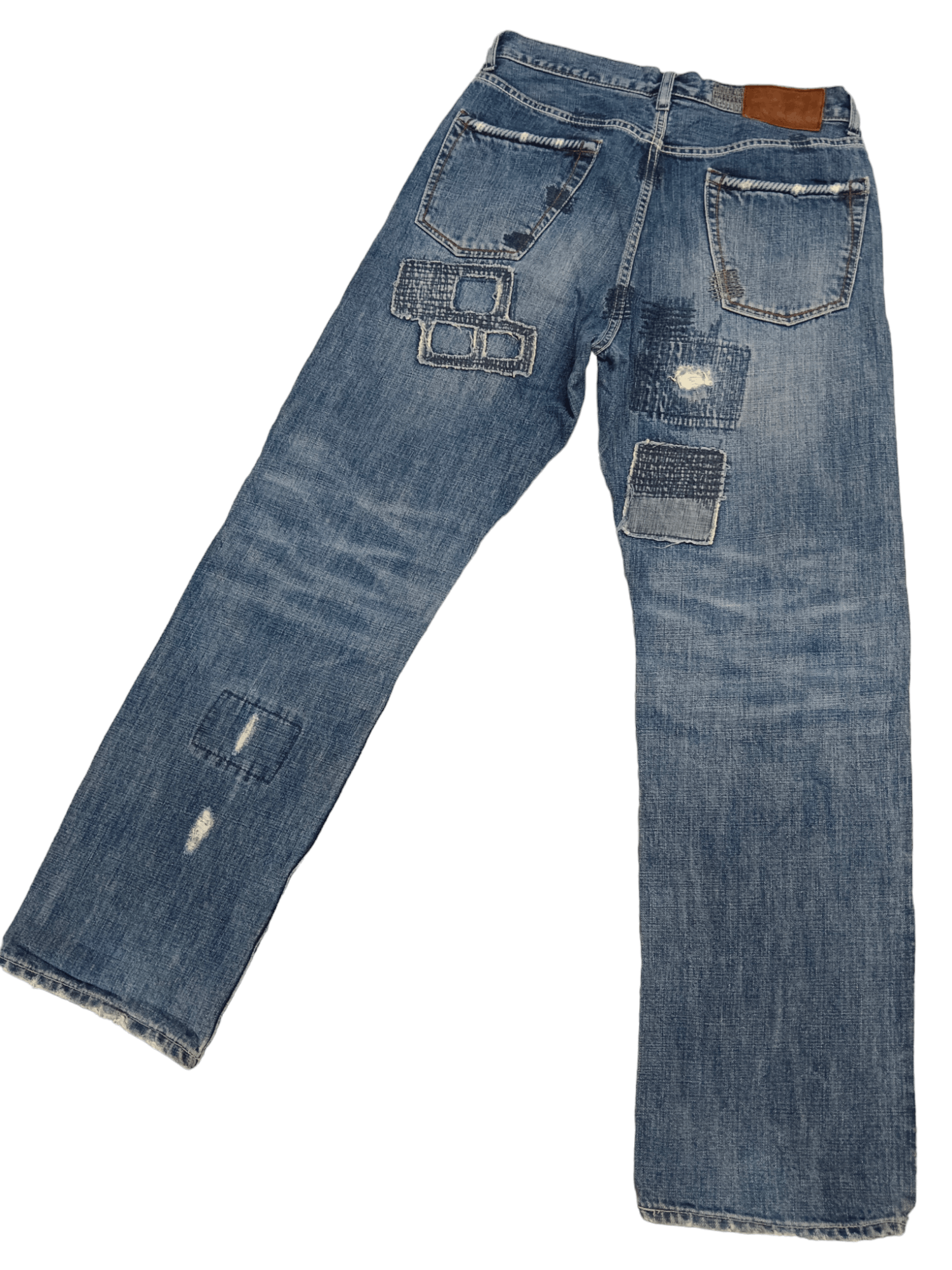 Global Work FYE🔥Global Work Patchwork Distressed Denim Size US 30 / EU 46 - 4 Thumbnail