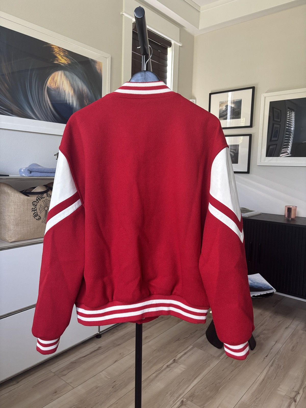 Celine | STEAL |CELINE RED LEATHER TEDDY JACKET Size US L / EU 52-54 / 3 - 6 Thumbnail