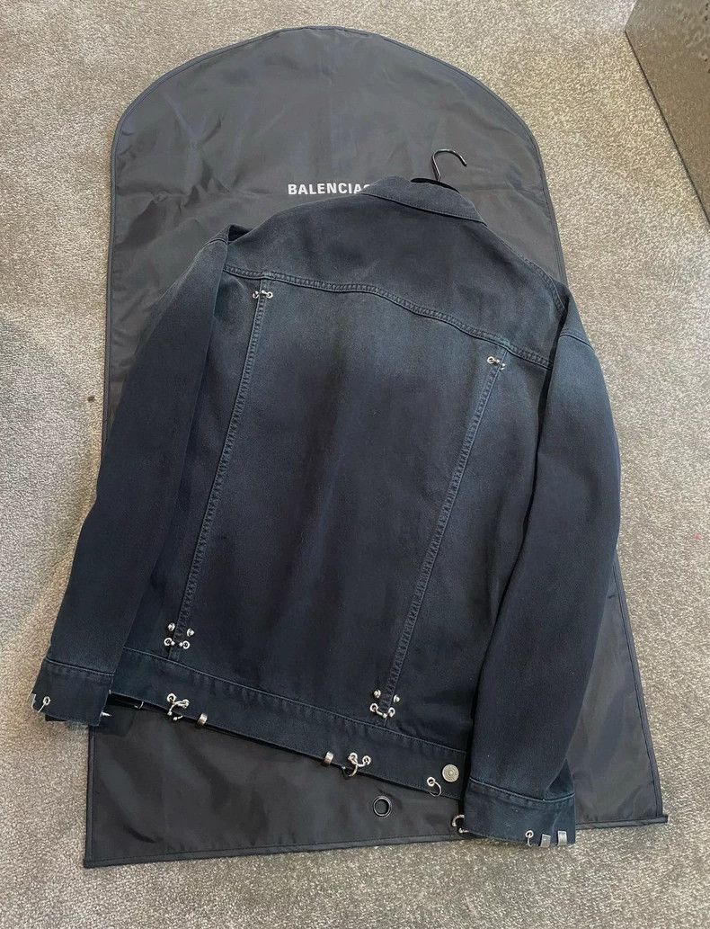 Balenciaga Balenciaga Black Denim Jacket Size US S / EU 44-46 / 1 - 2 Thumbnail
