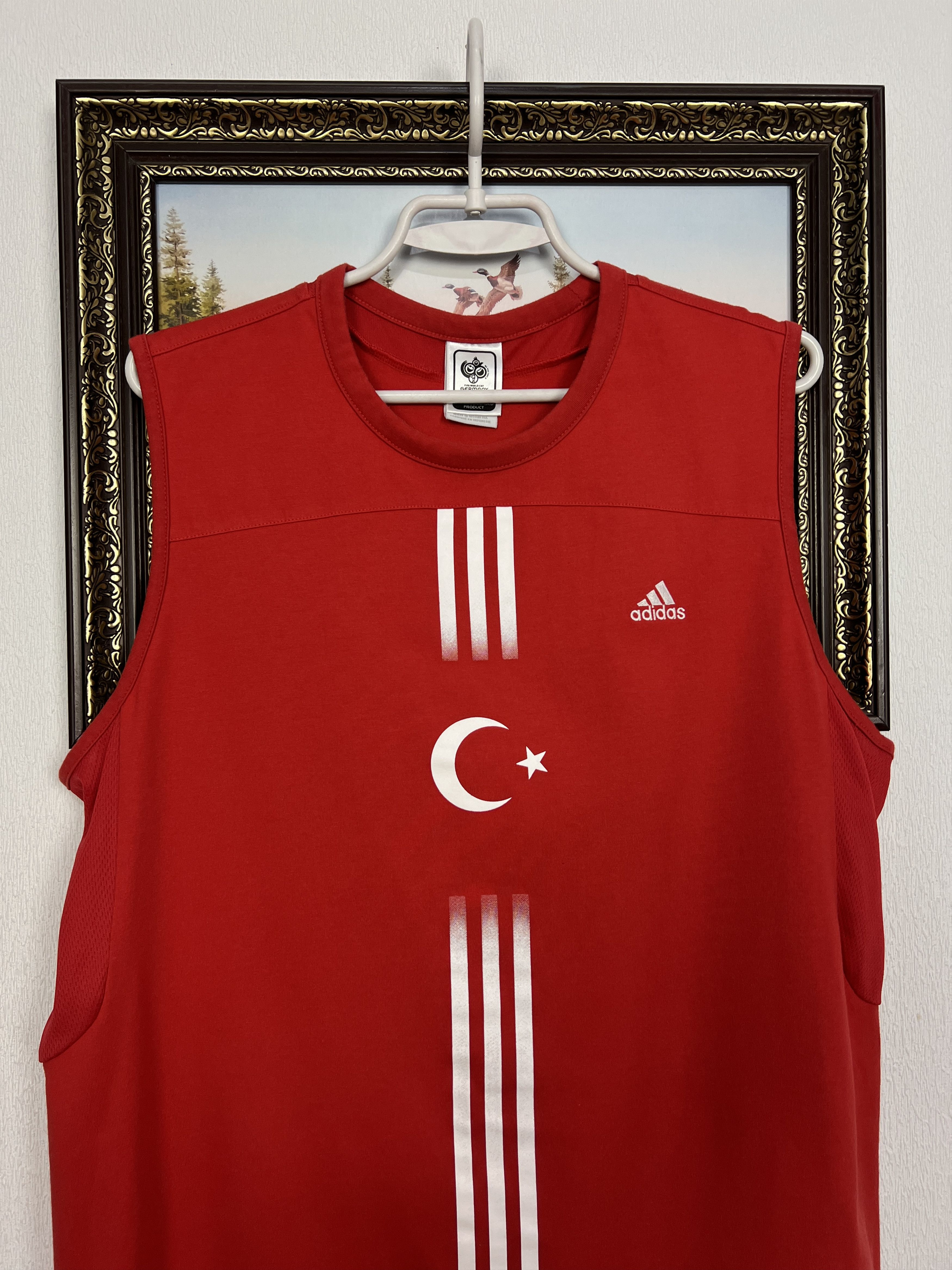 Adidas Vintage World Cup Turkey Football Shirt Train Vest Jersey Size US L / EU 52-54 / 3 - 2 Thumbnail