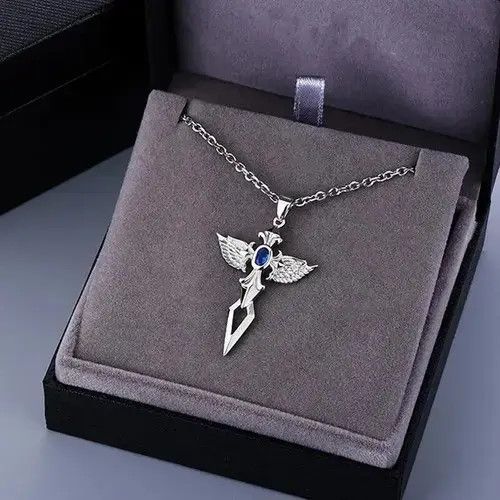 Jewelry Blue Zircon Pendant Necklace Size ONE SIZE - 3 Thumbnail