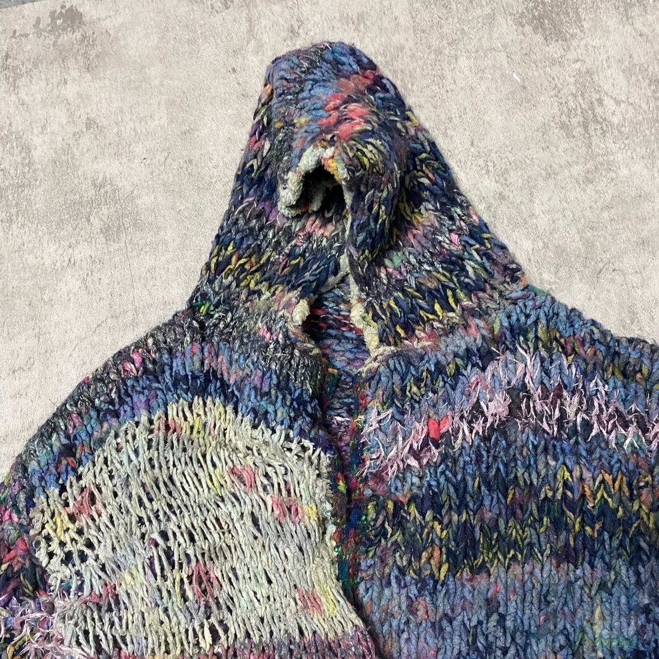 Other Multi-coloured, crochet-style knit hoodie with a retro vibe Size US M / EU 48-50 / 2 - 4 Thumbnail