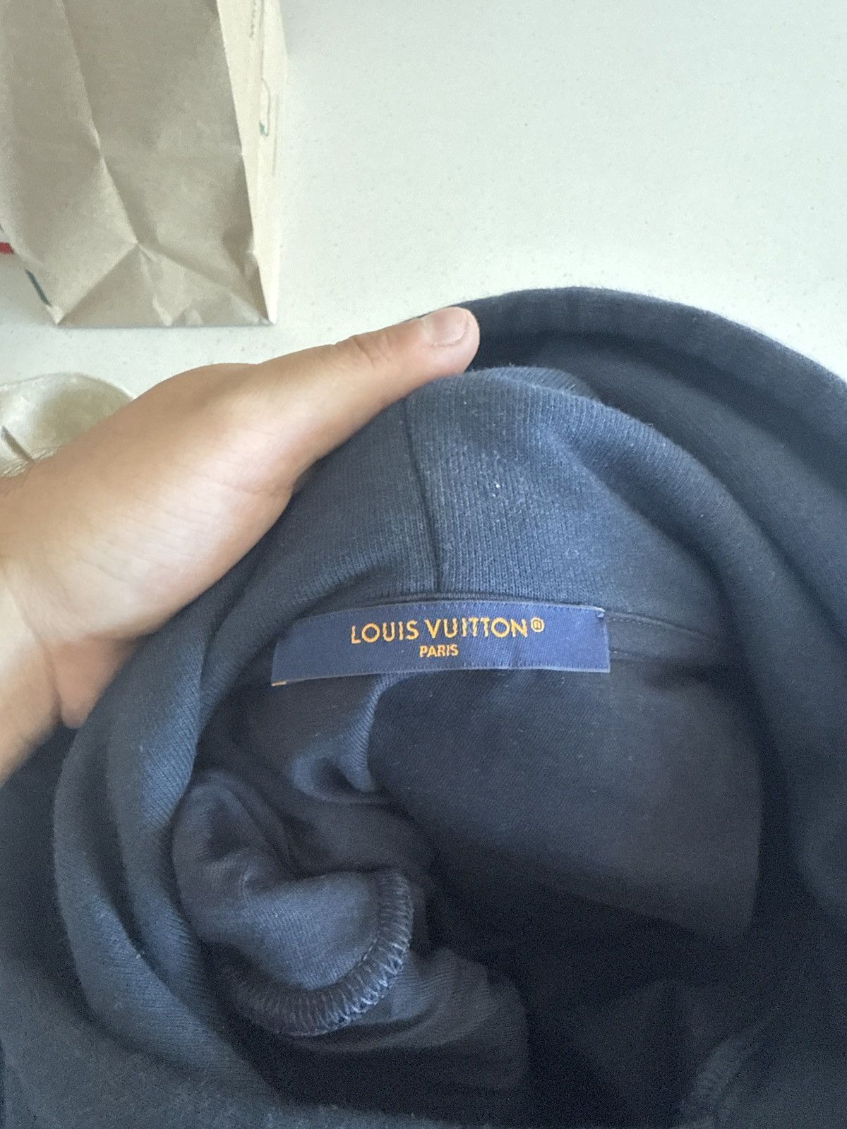 Louis Vuitton Louis Vuitton Embroidered Signature Hoodie Size US XL / EU 56 / 4 - 4 Thumbnail