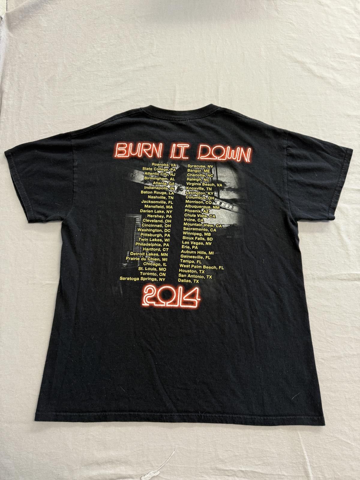 Anvil Jason Aldean T-shirt Burn It Down 2014 Tour - M Size US M / EU 48-50 / 2 - 2 Thumbnail