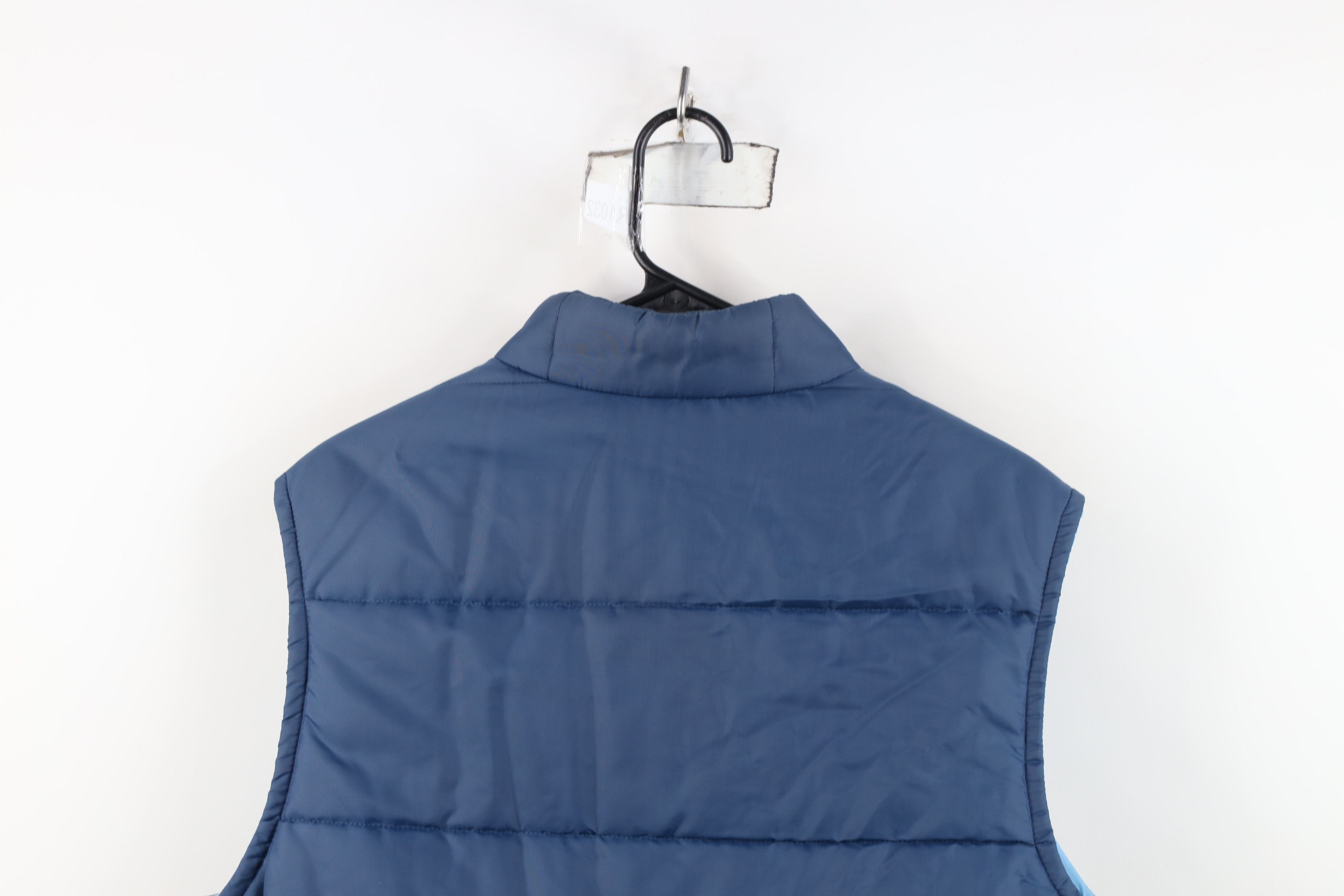 Vintage Vintage 70s Streetwear Full Zip Puffer Vest Jacket Blue Size US L / EU 52-54 / 3 - 12 Thumbnail