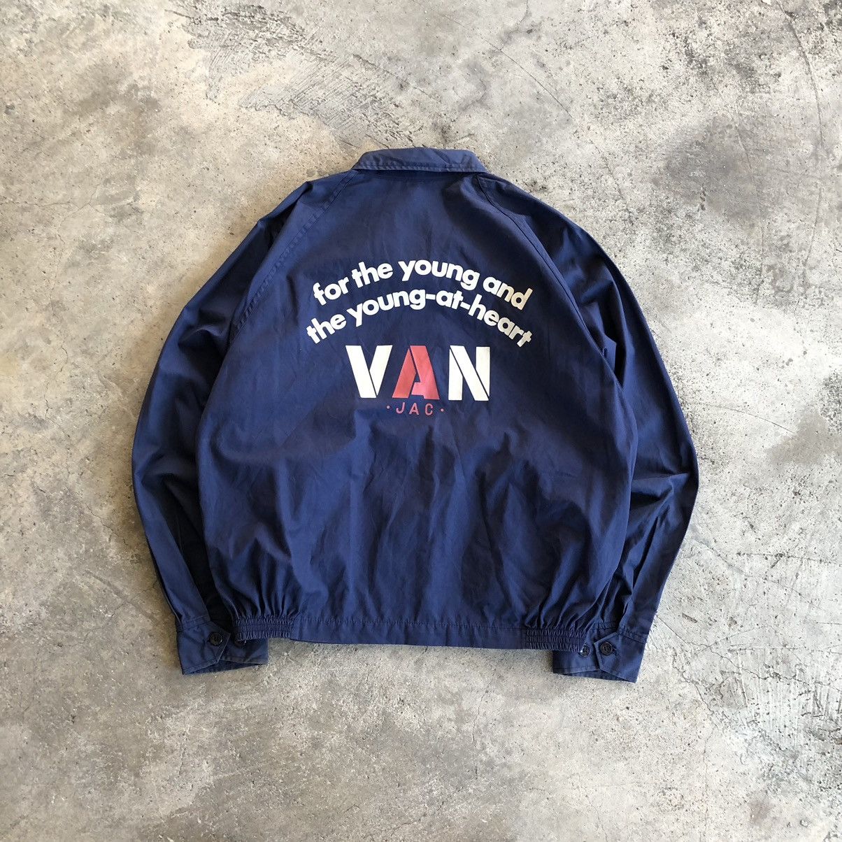 VAN JAC Big Logo Printed Bomber Jacket