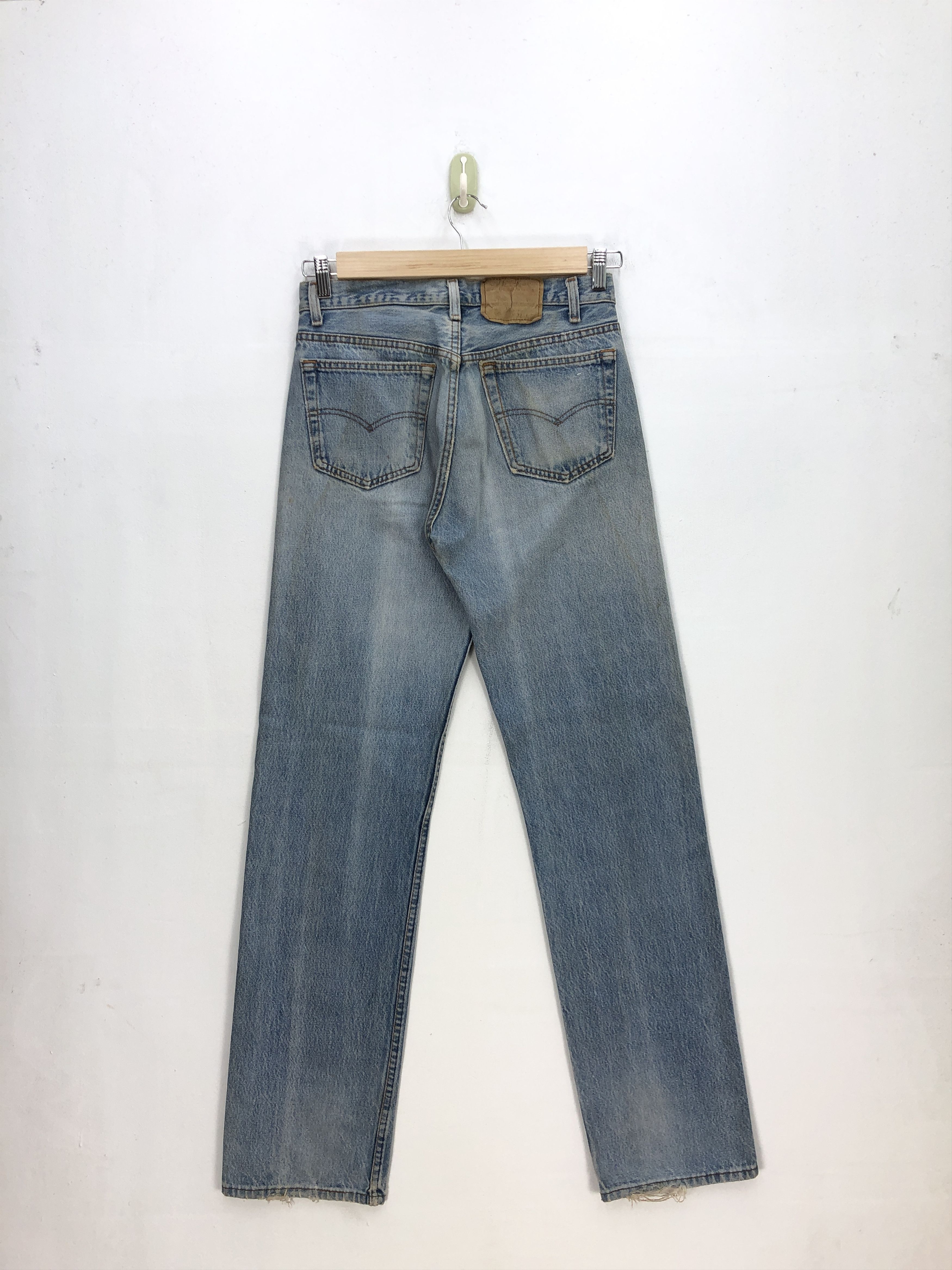 Levi's × Vintage Vintage Levi's 501 Sun Faded Jeans Light Wash Denim Size US 30 / EU 46 - 2 Thumbnail