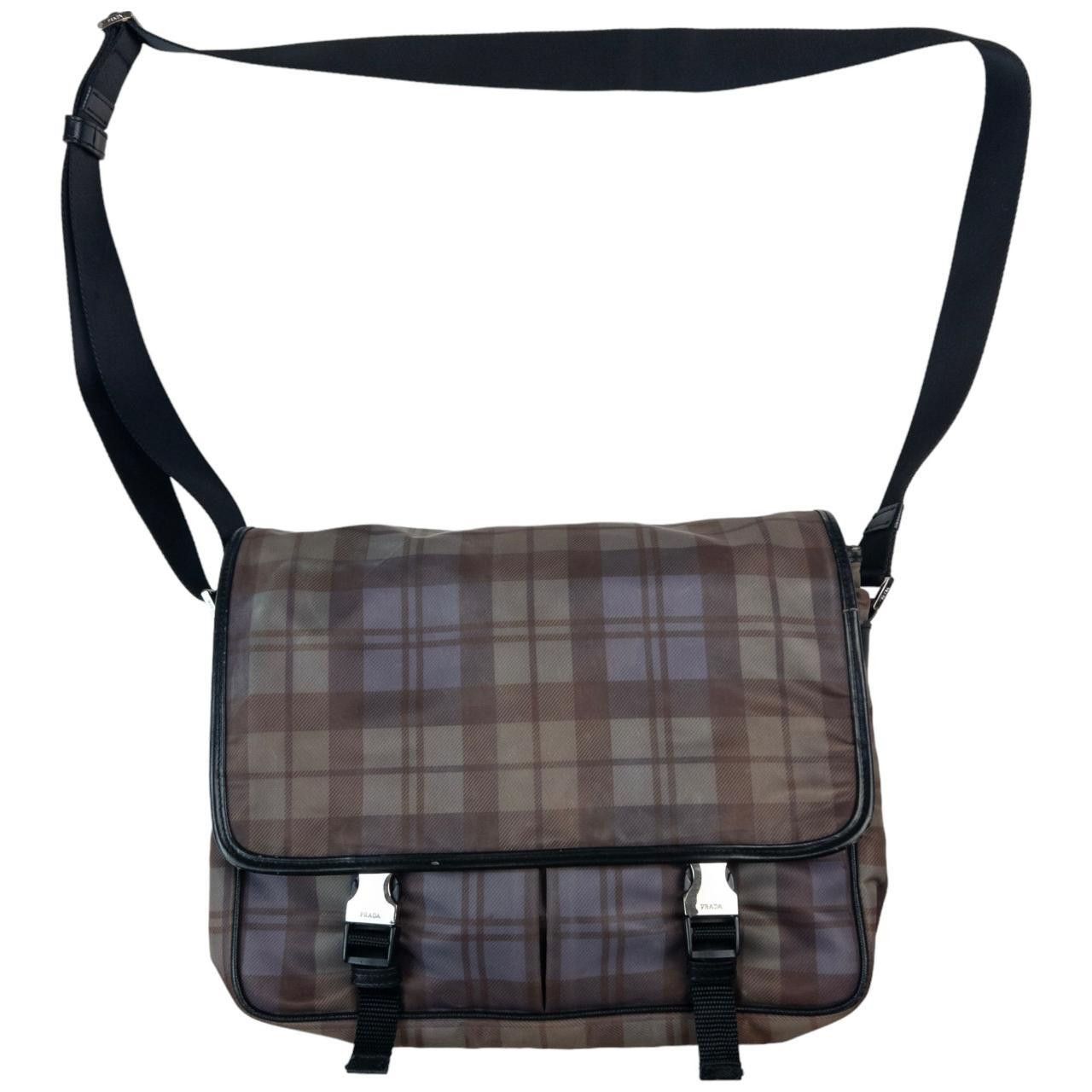 Prada Vintage Prada Tartan Cross Body Bag Size ONE SIZE - 3 Thumbnail