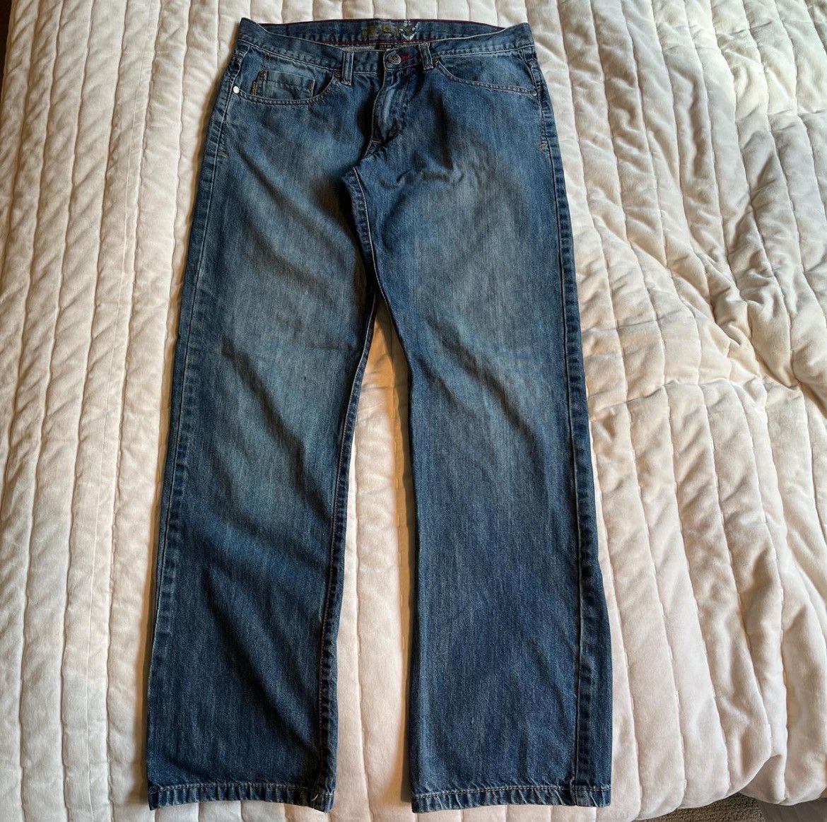 Rusty × Vintage 34x34 Rusty Baggy Vintage Blue Jeans Size US 34 / EU 50 - 1 Thumbnail
