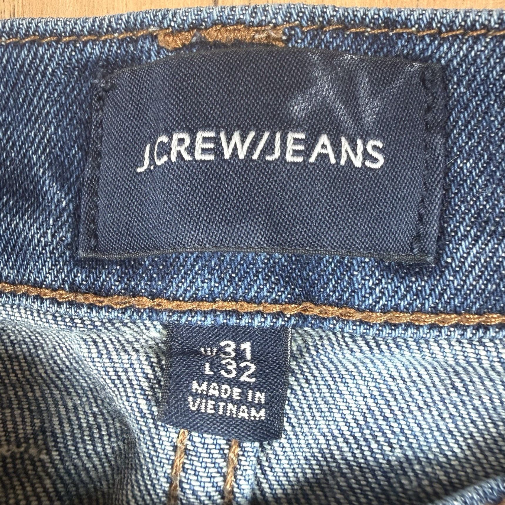 J.Crew J.CREW Jeans Japanese Denim Mens 30x32 Blue Straight Leg Kurabo Denim Straight Jeans Mens 30 Blue 32 Inseam Mens Regular Organic Kurabo Size US 30 / EU 46 - 5 Thumbnail