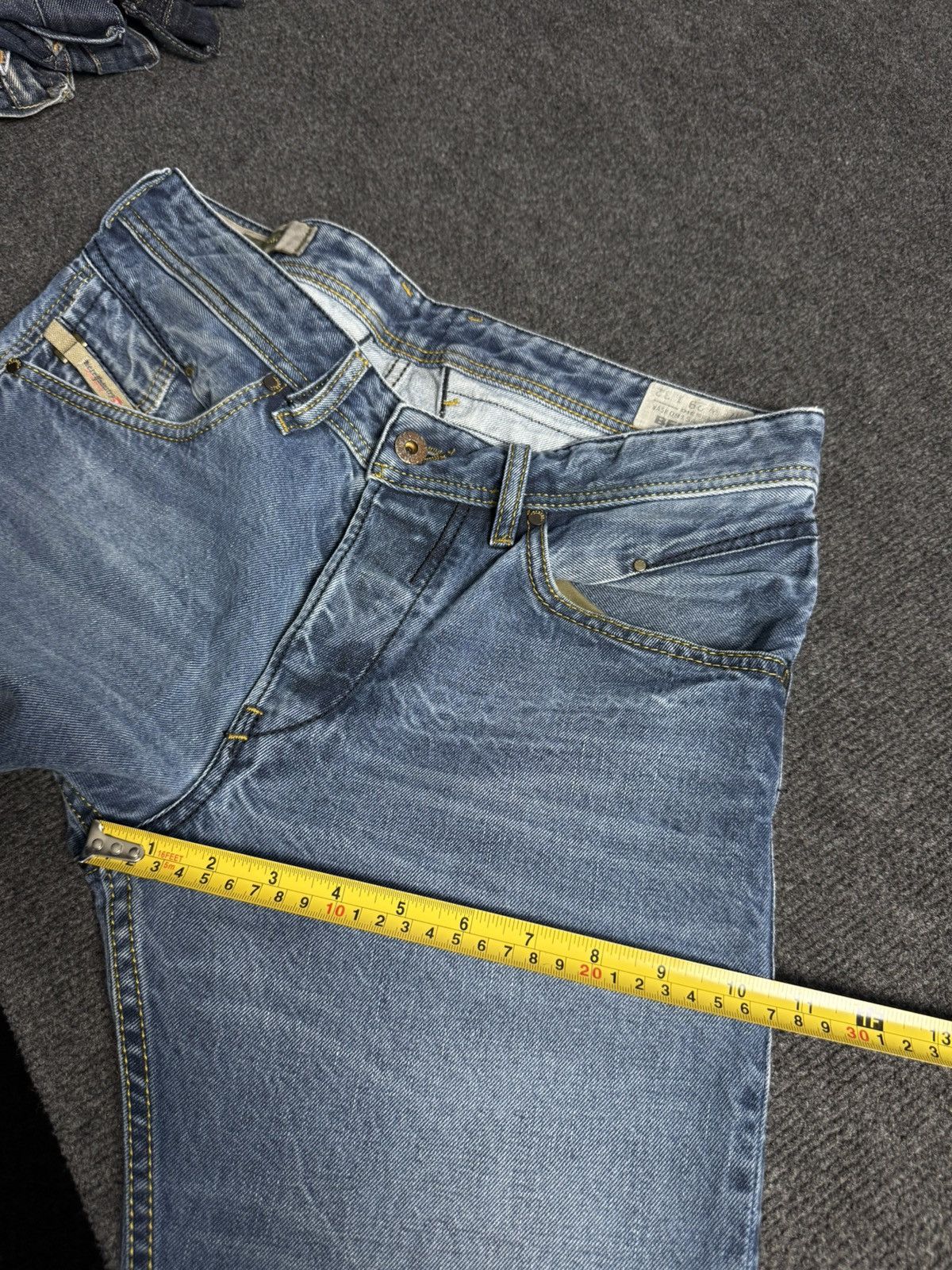 Diesel Luxury 00s Y2K Diesel Belther Straight Punk Rock Denim Jeans Size US 29 - 24 Thumbnail