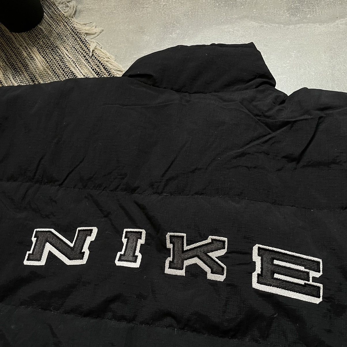 Japanese Brand × Nike GRAIL RARE BOMBER PUFFER DOWN JACKET NIKE BIG SWOOSH 80s 90s Size US L / EU 52-54 / 3 - 2 Thumbnail