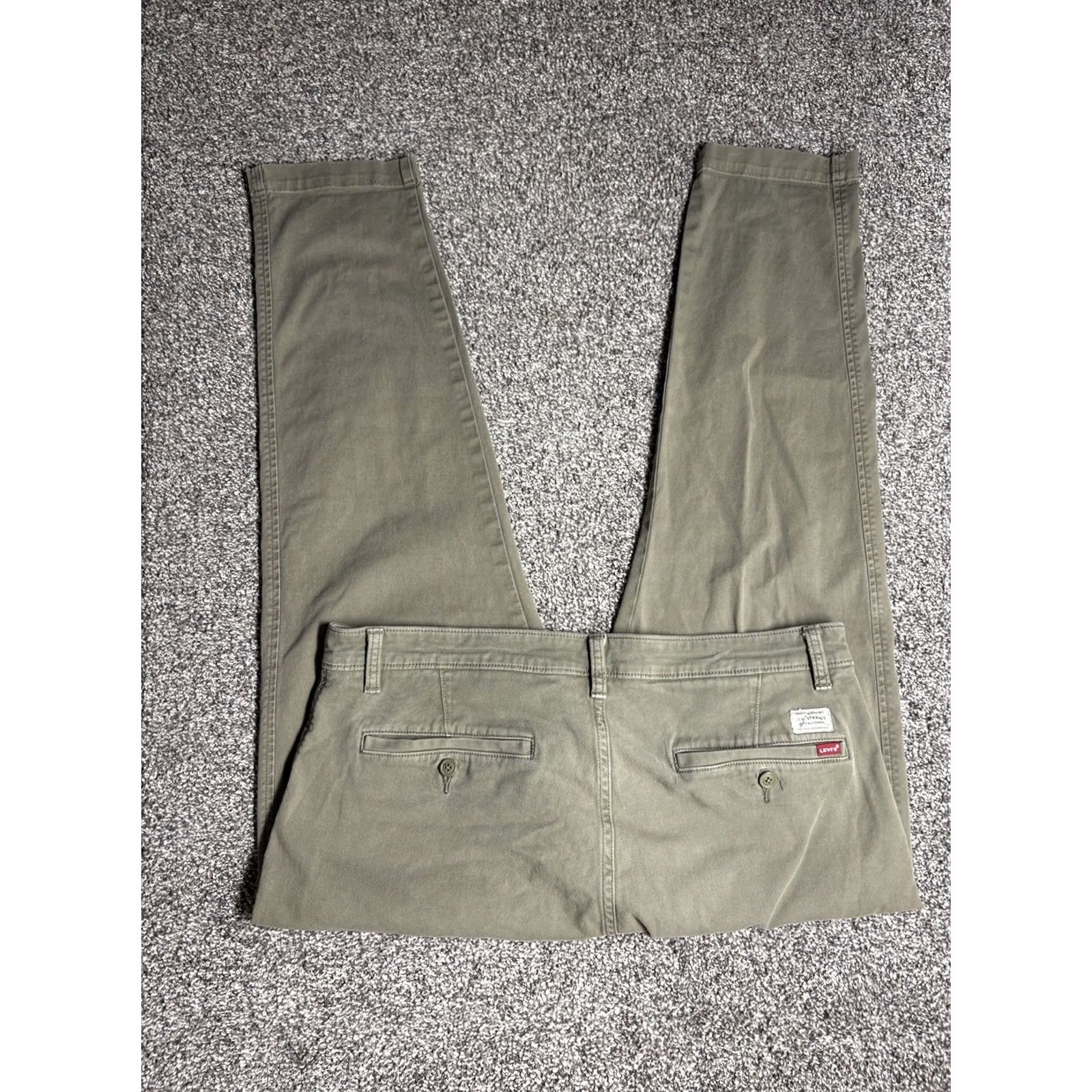 Levi's Levi's XX Chino Pants Mens 36x30 Green Standard Taper Fit Stretch Red Tab Pants Regular 4 Pocket Cotton Blend Comfortable Mens Size US 36 / EU 52 - 2 Thumbnail