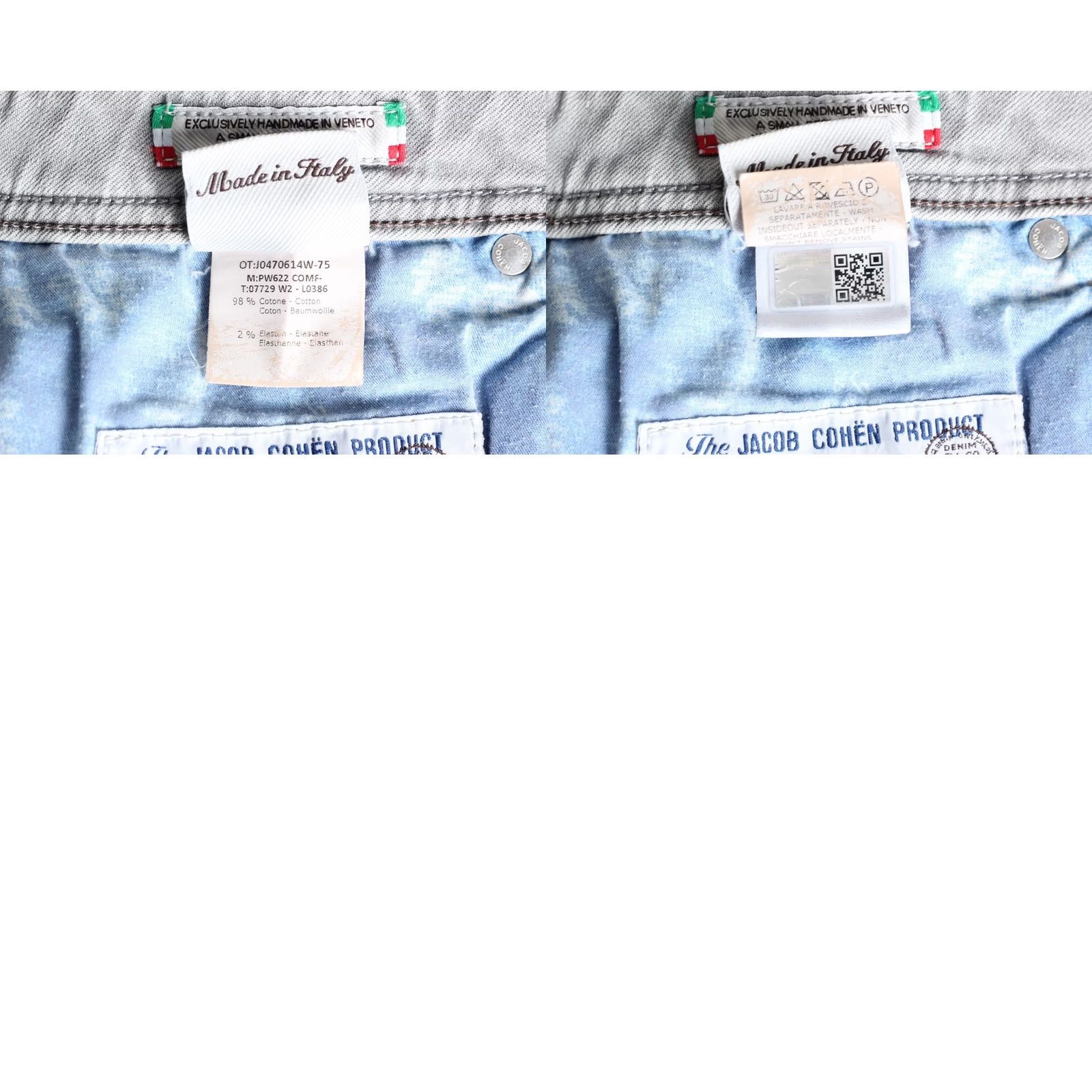 Jacob Cohen JACOB COHEN PW622 COMF Stretch Jeans Men Size 34 Inseam 27" DZ8386 Jeans Men 34 Grey 5-Pocket Designer Slim Straight Vintage No Size US 34 / EU 50 - 8 Thumbnail