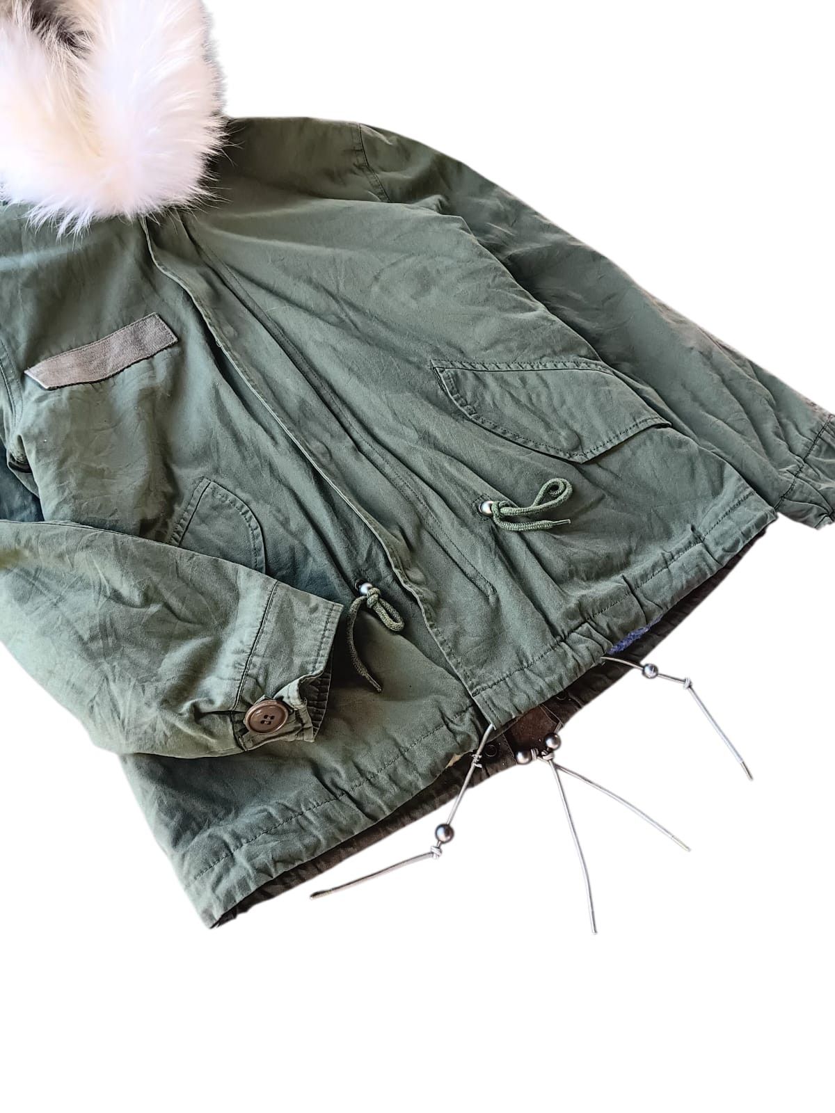 MR & MRS ITALY MR & MRS ITALY army green parka mini fur jacket unisex Size US M / EU 48-50 / 2 - 4 Thumbnail