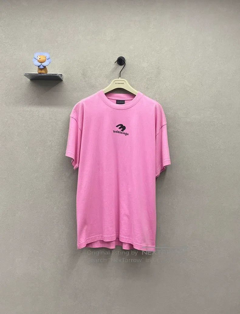 Balenciaga Pink Short Sleeve T-Shirt