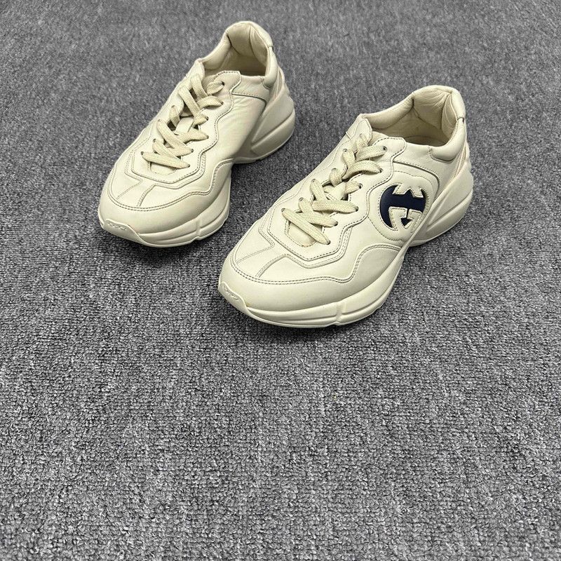 Gucci Gucci Rhyton Leather Low-Top Casual Sneakers 0079 Size US 6.5 / EU 39-40 - 1 Thumbnail