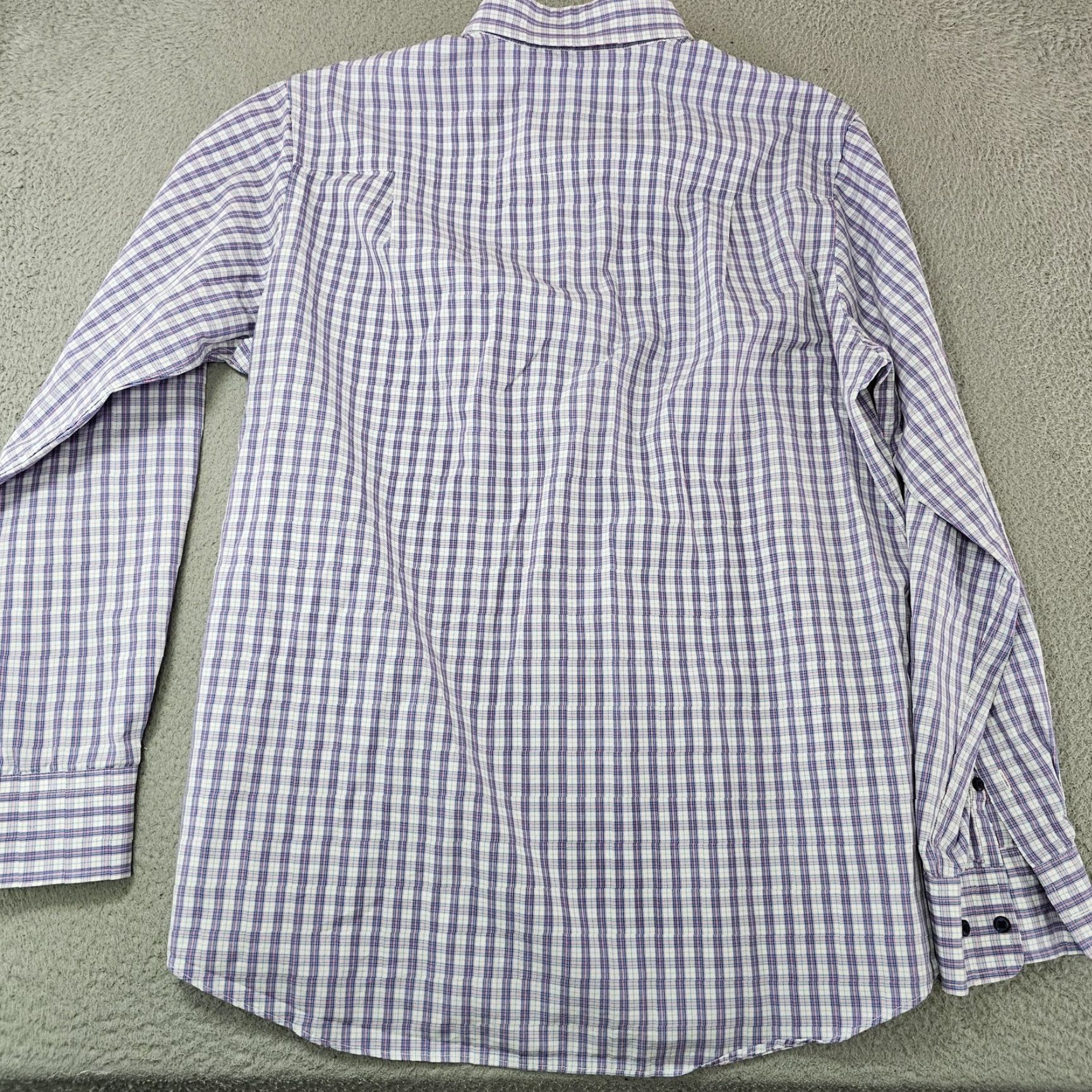 David Donahue David Donahue Shirt Mens L Blue Plaid Button-Down Long Sleeve Fusion Vintage: No Size US L / EU 52-54 / 3 - 7 Thumbnail
