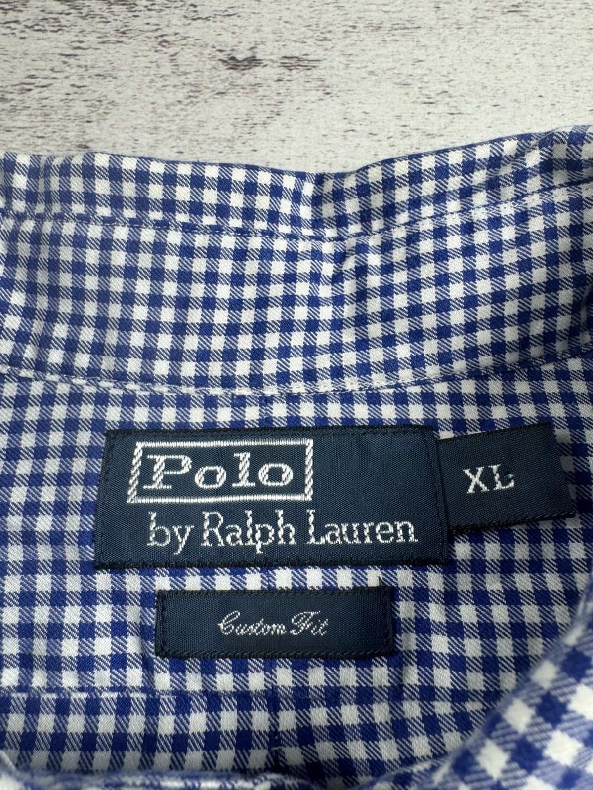 Polo Ralph Lauren Polo Ralph Lauren XL Checked Custom Button Blue Men’s Collar LongSleeve Shirt Size US XL / EU 56 / 4 - 10 Thumbnail