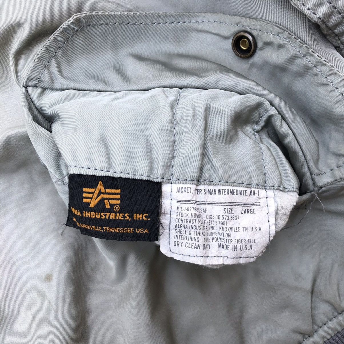 Alpha Industries × Vintage ALPHA INDUSTRIES MA-1 Flight Jacket Size US L / EU 52-54 / 3 - 9 Thumbnail