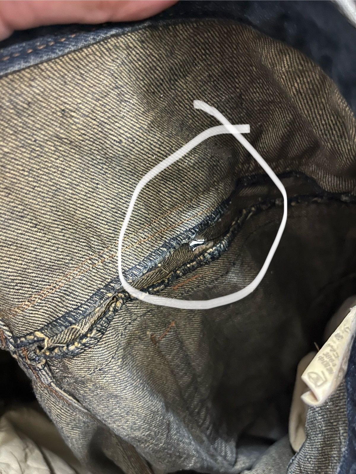 Japanese Brand DOUBLE WAIST DOMINATE HANDCRAFTED DISTRESED DENIM Size US 32 / EU 48 - 25 Thumbnail