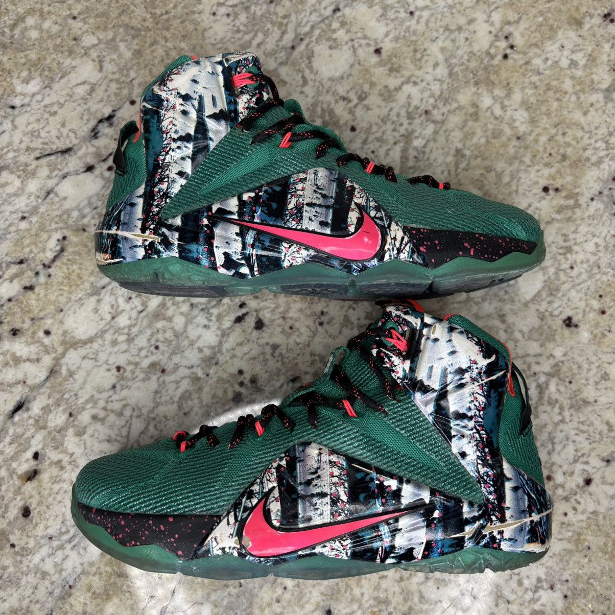 Nike Size 9 - Nike LeBron 12 Xmas Akron Birch Worn OG All Size US 9 / EU 42 - 2 Thumbnail