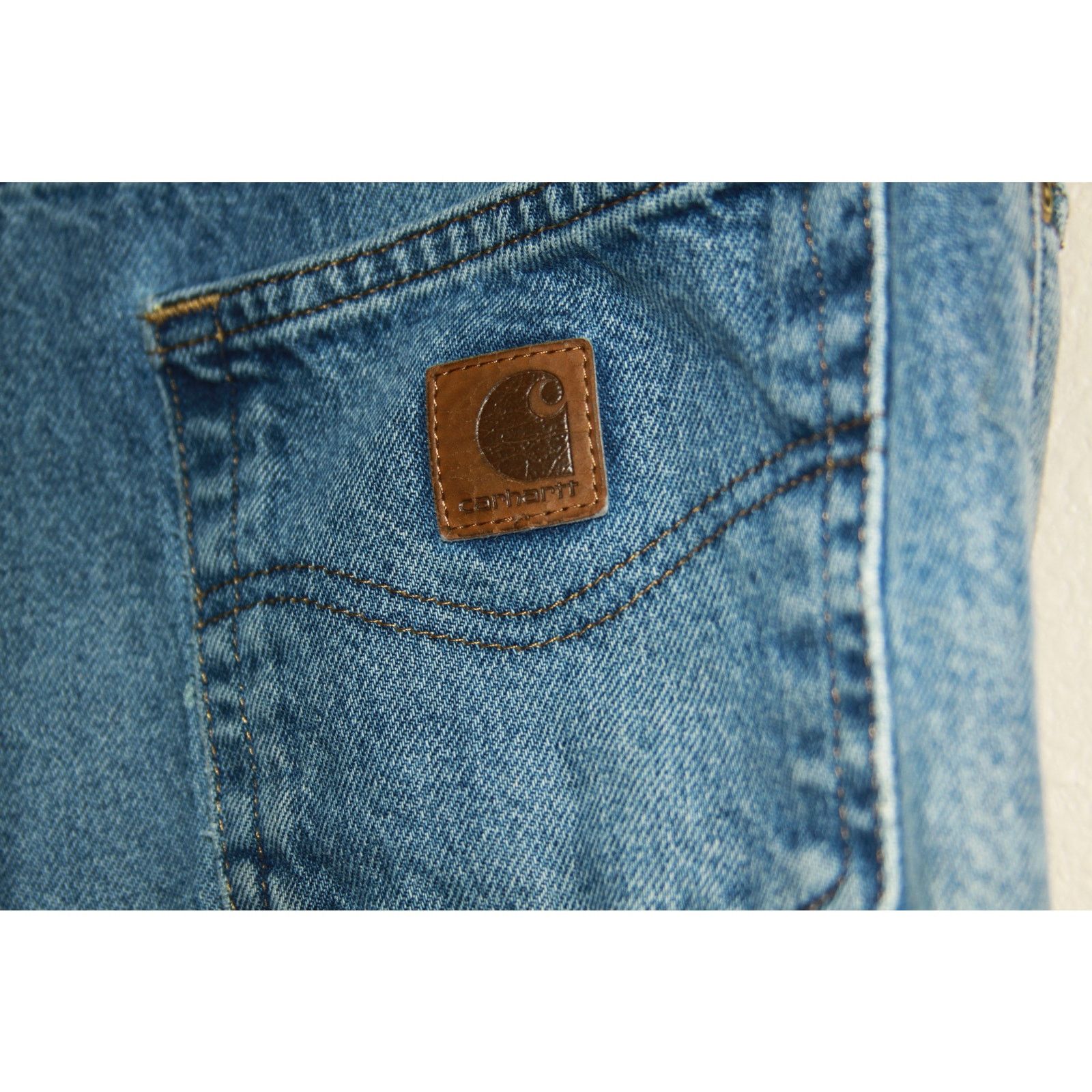 Carhartt Carhartt B480 Traditional Fit Jeans 38x32 Blue Workwear Size US 38 / EU 54 - 3 Thumbnail