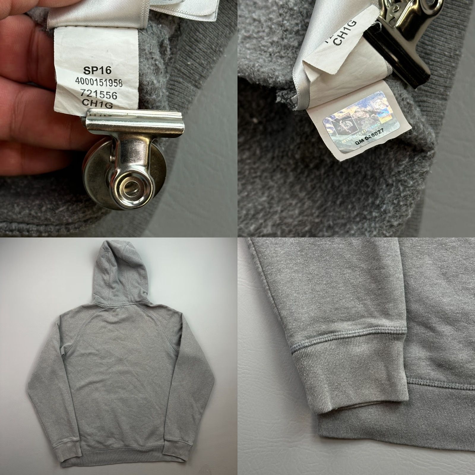 The North Face The North Face Hoodie Mens Large Gray Sewn TNF Logo Pullover Size US L / EU 52-54 / 3 - 8 Thumbnail