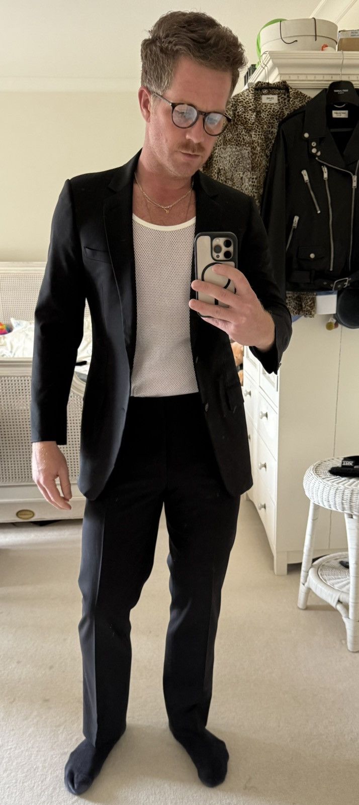 Dior SS07 Dior Homme subtle pinstripe suit 48 Size 38R - 3 Thumbnail