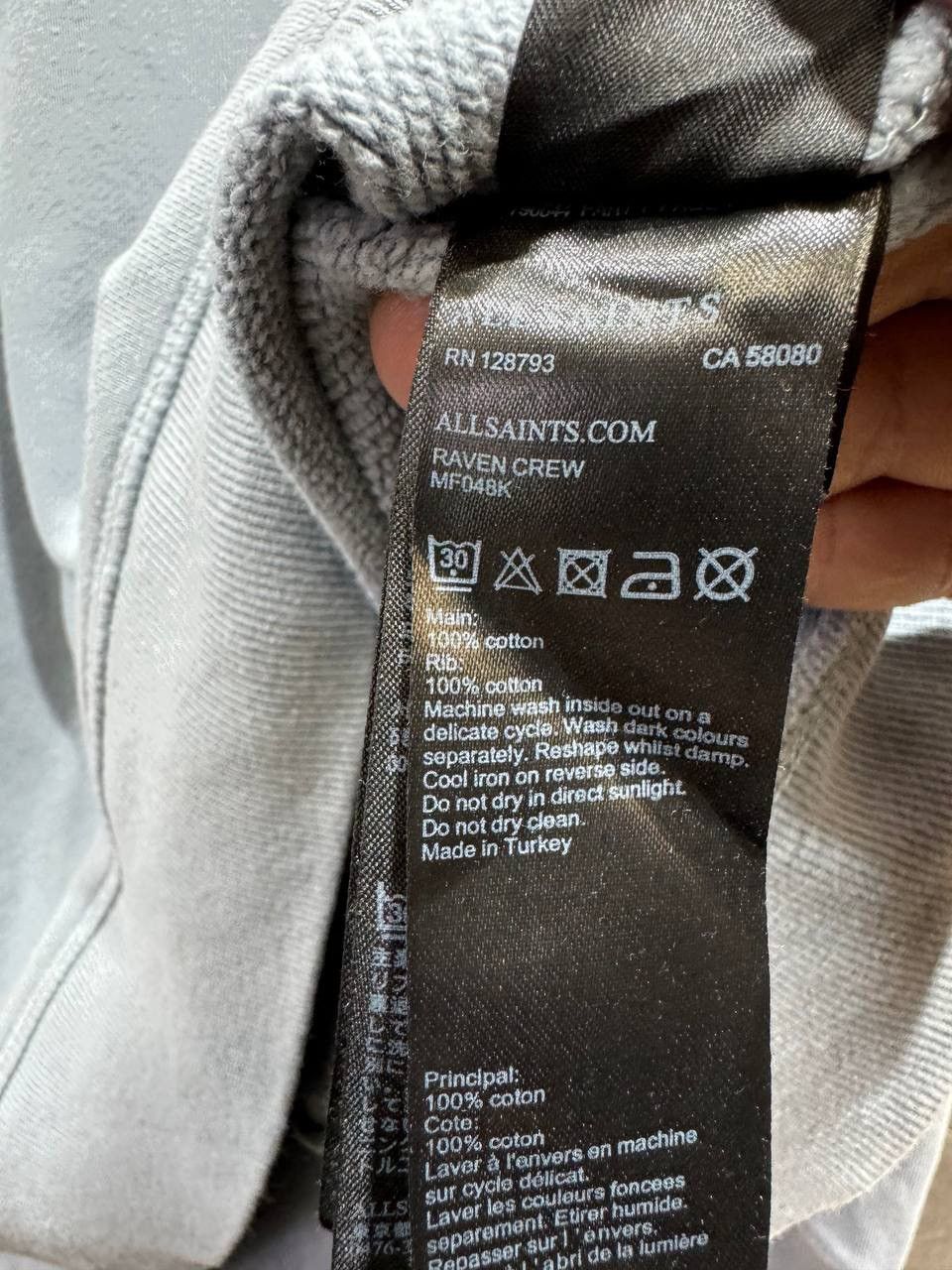 Other Allsaints Raven Crew Sweatshirt Mens Size US M / EU 48-50 / 2 - 9 Thumbnail