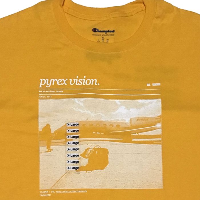Canary Yellow×Pyrex vision FW 19 2019着丈はリブ下 - Tシャツ ...