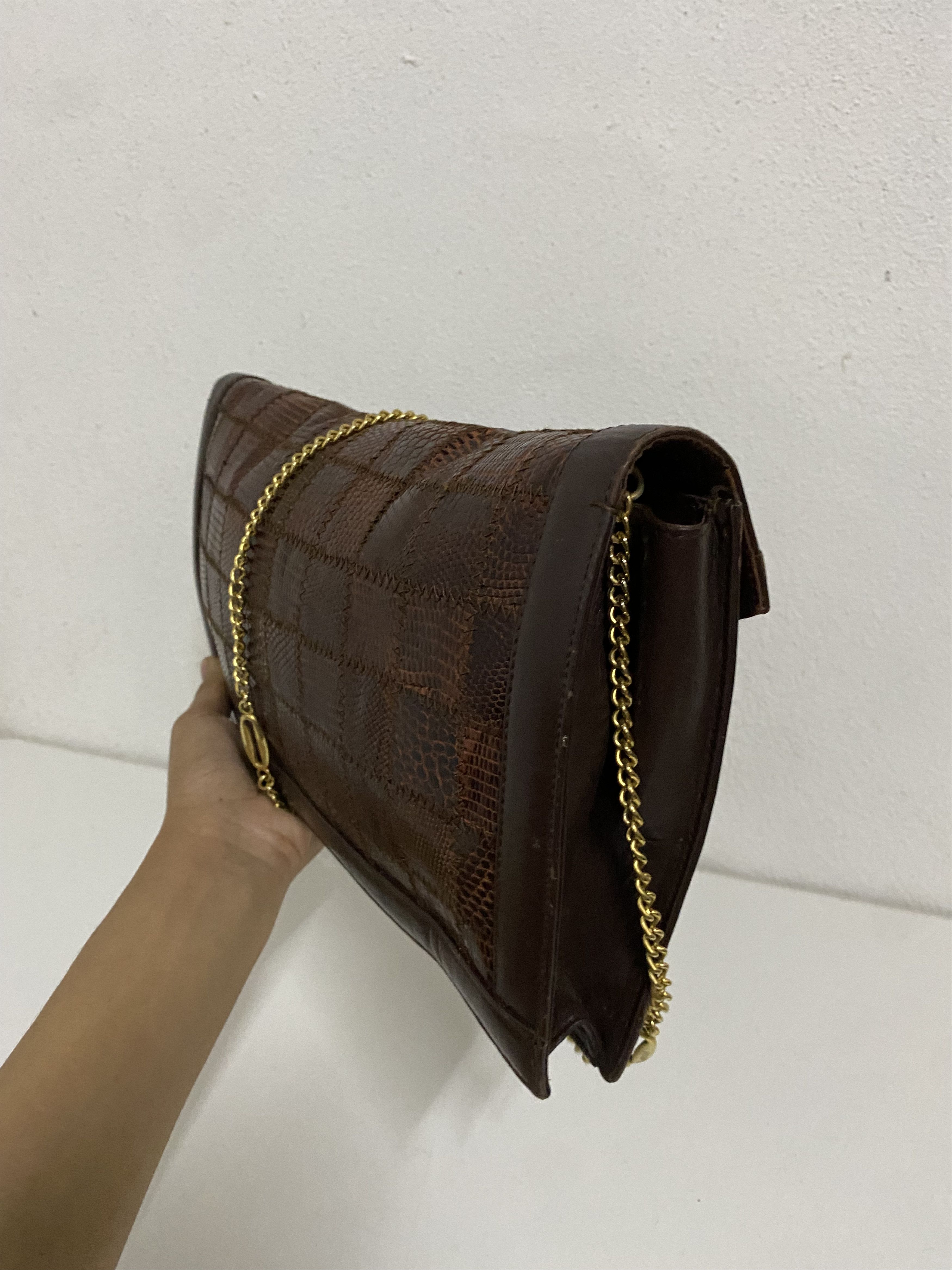 Genuine Leather Rare Esteve Leather Crossbody Chain Bag Size ONE SIZE - 6 Thumbnail