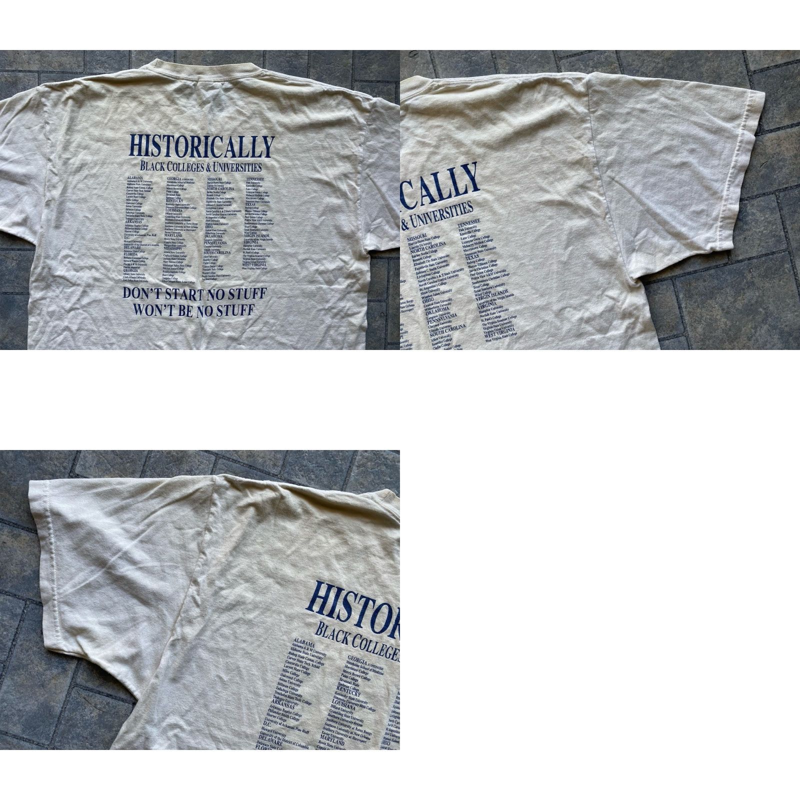 Hanes VINTAGE Hanes Shirt XL White University College Tennessee State University HBCU 2003 Mens Size US XL / EU 56 / 4 - 10 Thumbnail