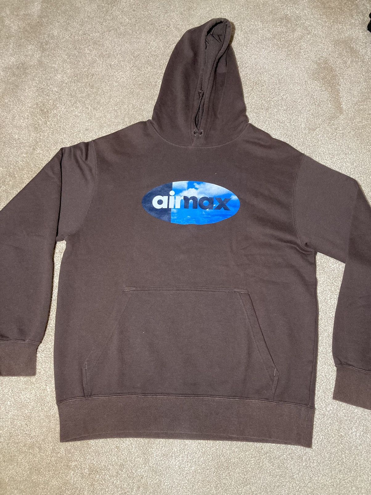 Nike 2000s Nike Air Max 95 Sweatshirt Brown Large Zoom Vintage Size US L / EU 52-54 / 3 - 2 Thumbnail