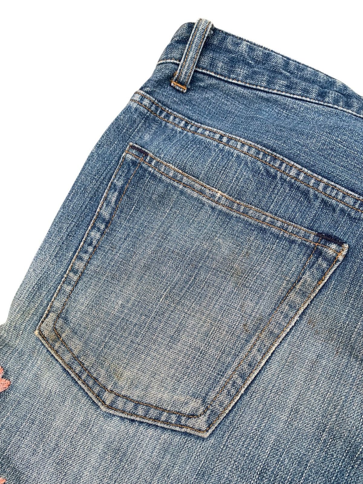 Kapital KARAKURI TAMASHI FISH KOI SAKURA EMBROIDERY DISTRESSED DENIM Size US 32 / EU 48 - 23 Thumbnail
