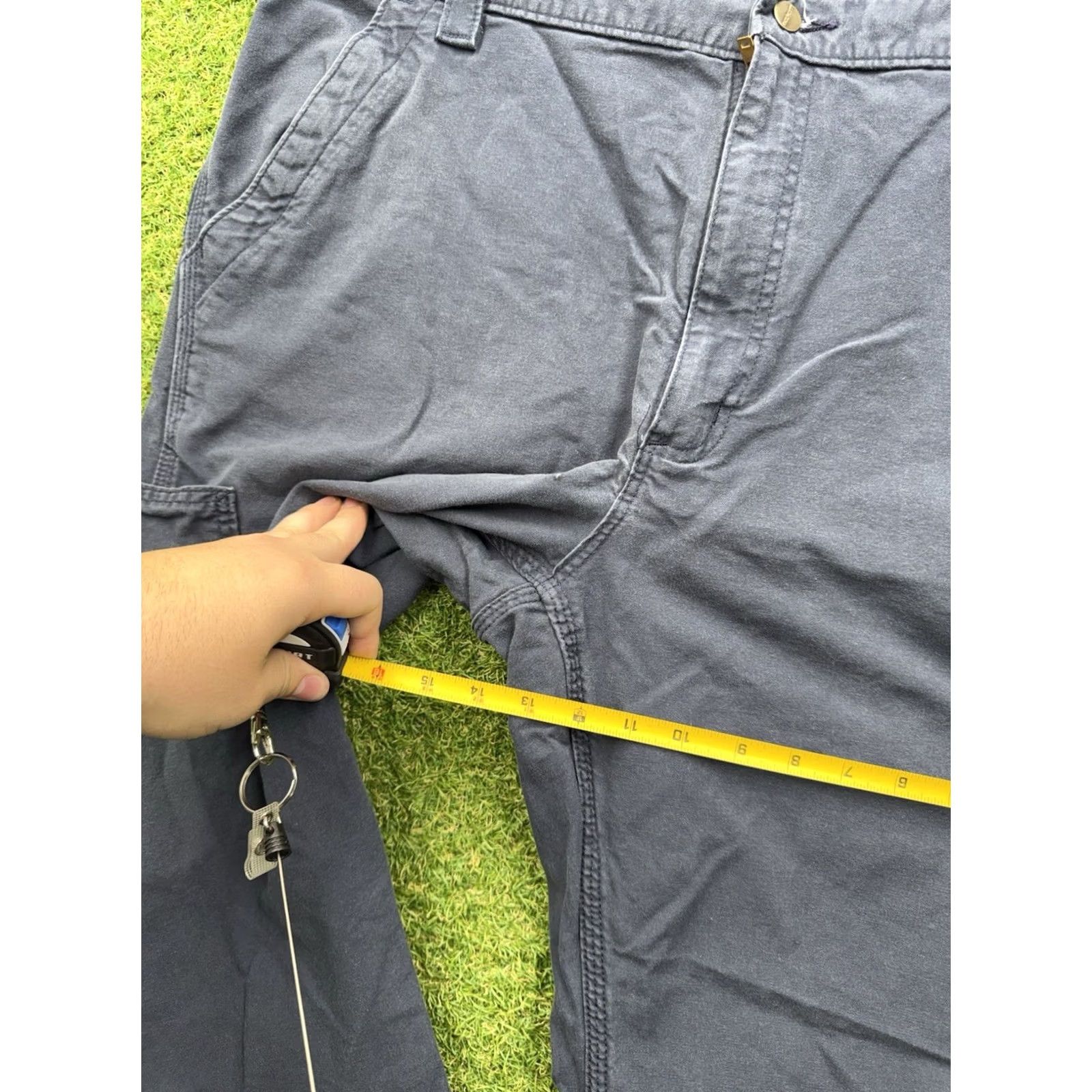 Carhartt Carhartt Carpenter Pants Mens 40x30 Canvas Loose Original Fit Workwear B151 NVY Size US 40 / EU 56 - 5 Thumbnail