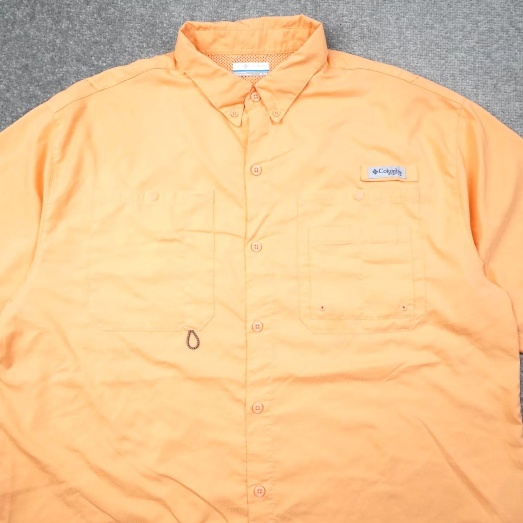 Vintage Columbia PFG Mens XL Orange Short Sleeve Collared Shirt Size US XL / EU 56 / 4 - 6 Thumbnail