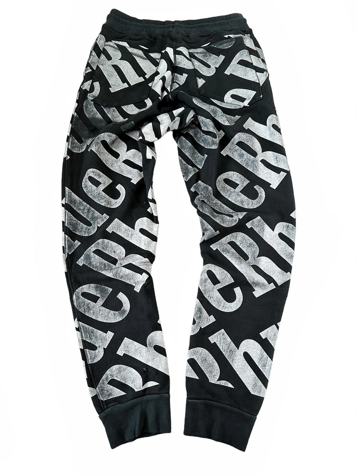 Rhude SzXL Allover Print Black Sweat Pants Size US 34 / EU 50 - 3 Thumbnail