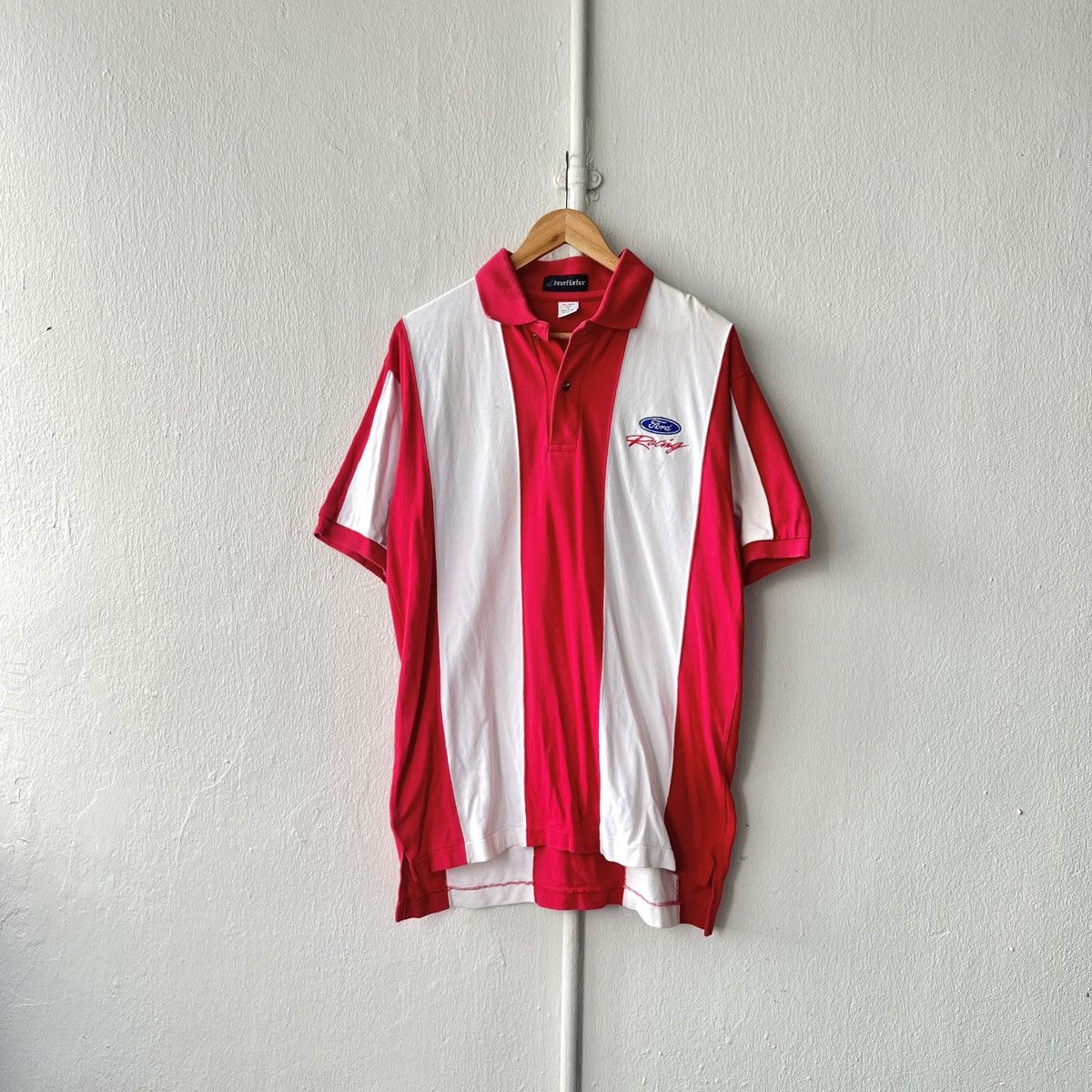 Ford × Vintage Vintage Ford Racing Striped Polo Tee Size US M / EU 48-50 / 2 - 2 Thumbnail