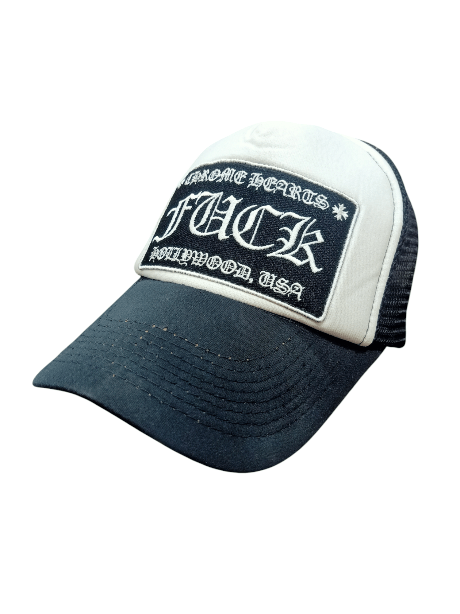 Chrome Hearts × Otto × Vintage Chrome Hearts F*ck Hollywood Trucker Hats Size ONE SIZE - 1 Thumbnail