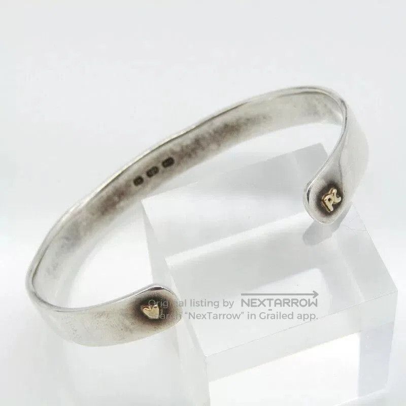 Porter Classic porter classic silver bangle with gold charm. Size ONE SIZE - 3 Thumbnail