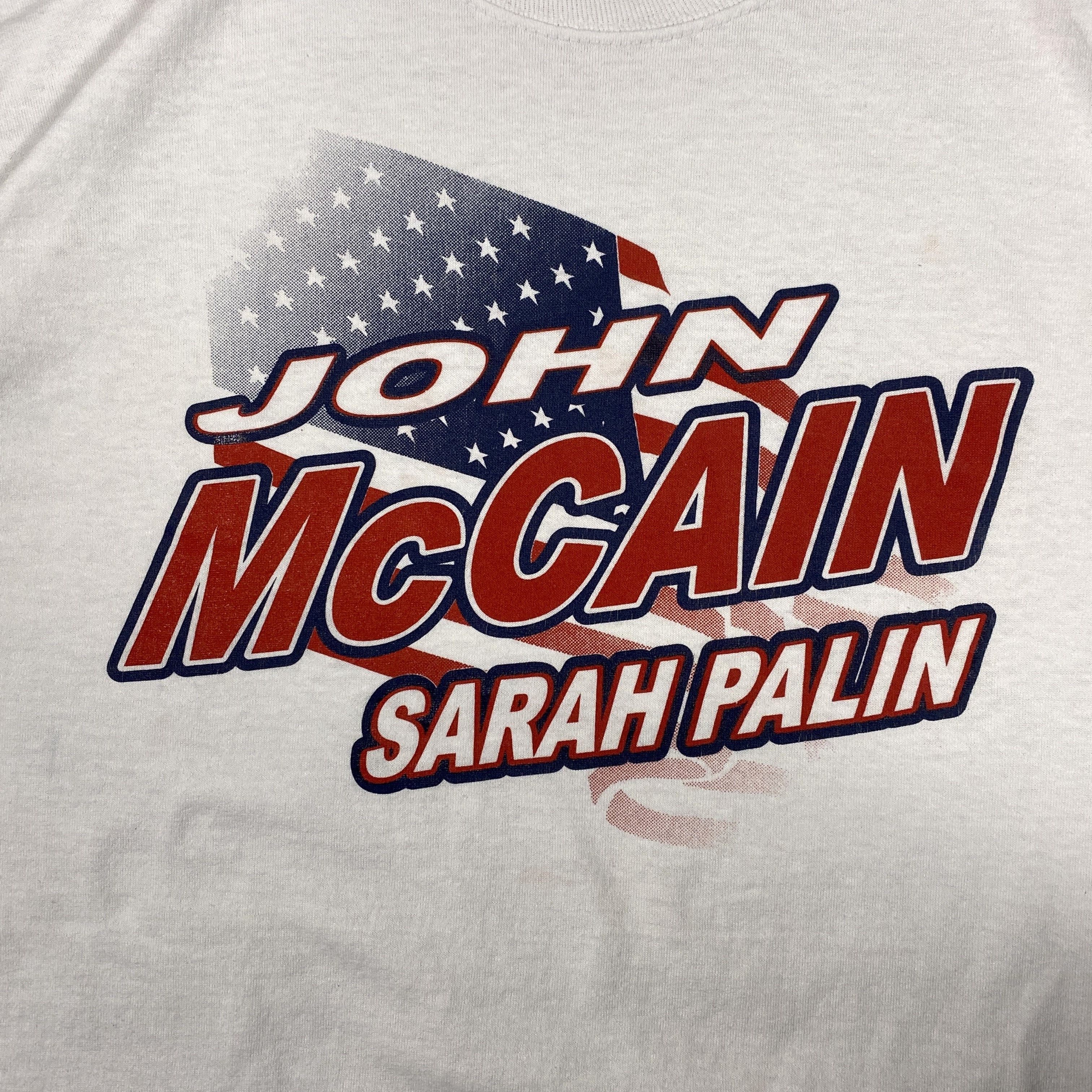 Jerzees Vintage Jerzees McCain Palin 2008 Campaign T-Shirt 2XL Size US XXL / EU 58 / 5 - 3 Thumbnail
