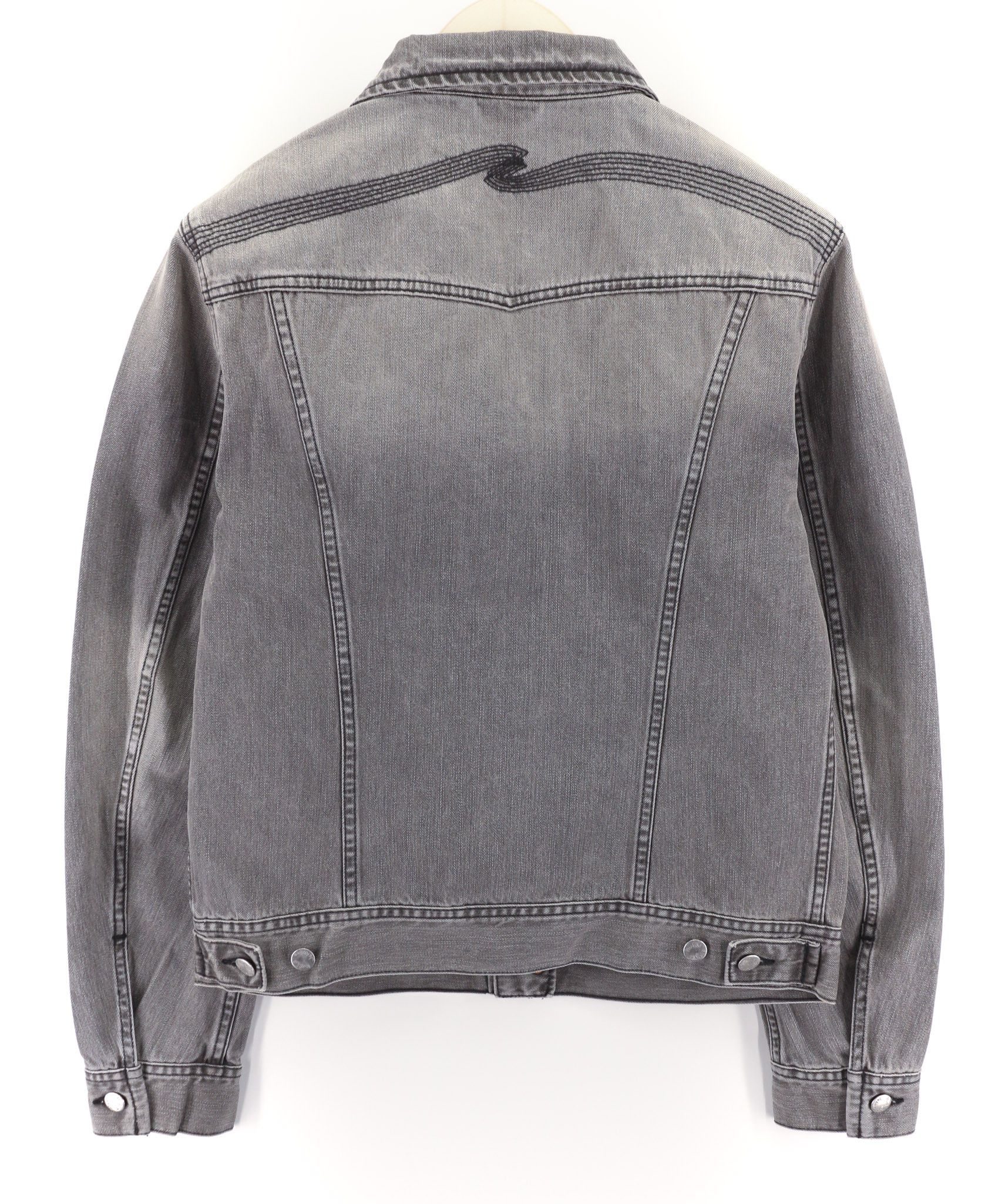 Nudie Jeans CONNY ORG. FOG M Organic Cotton Grey Denim Jacket 80342 Size US M / EU 48-50 / 2 - 2 Thumbnail