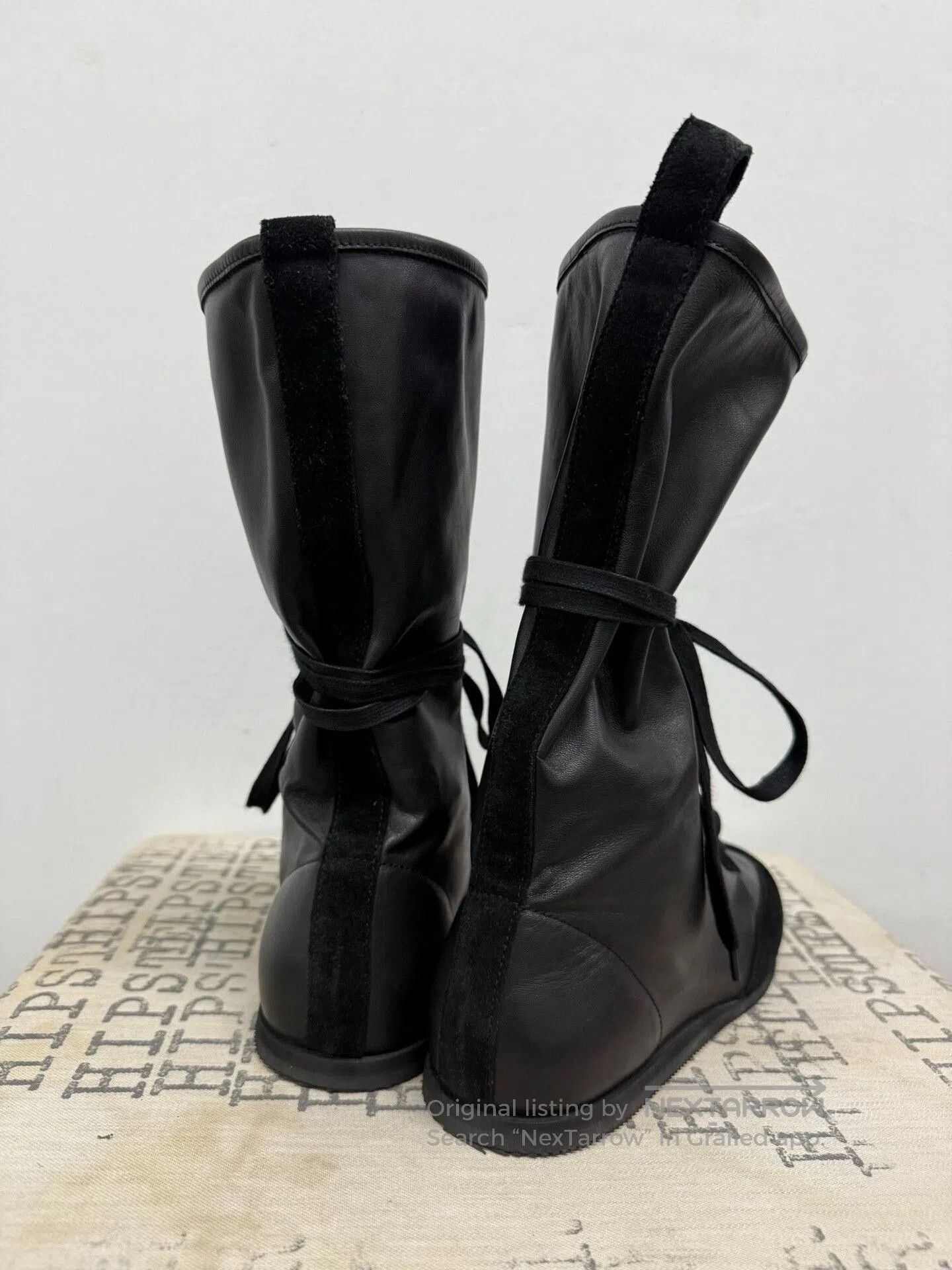 Ann Demeulemeester ann demeulemeester black leather high. Size US 6.5 / EU 39-40 - 7 Thumbnail