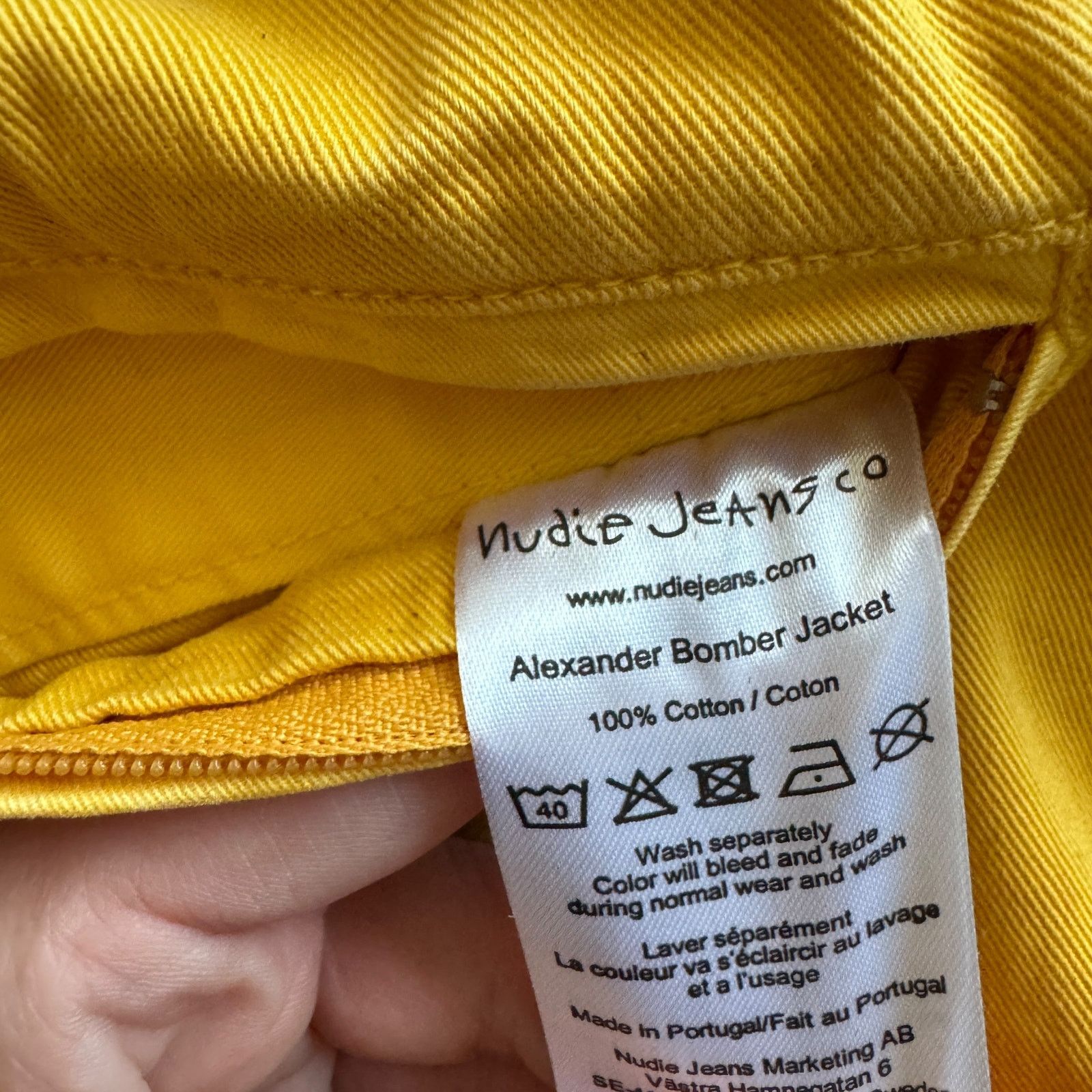 Nudie Jeans Nudie Jeans Alexander Bomber Jacket Sun Yellow Size US S / EU 44-46 / 1 - 8 Thumbnail