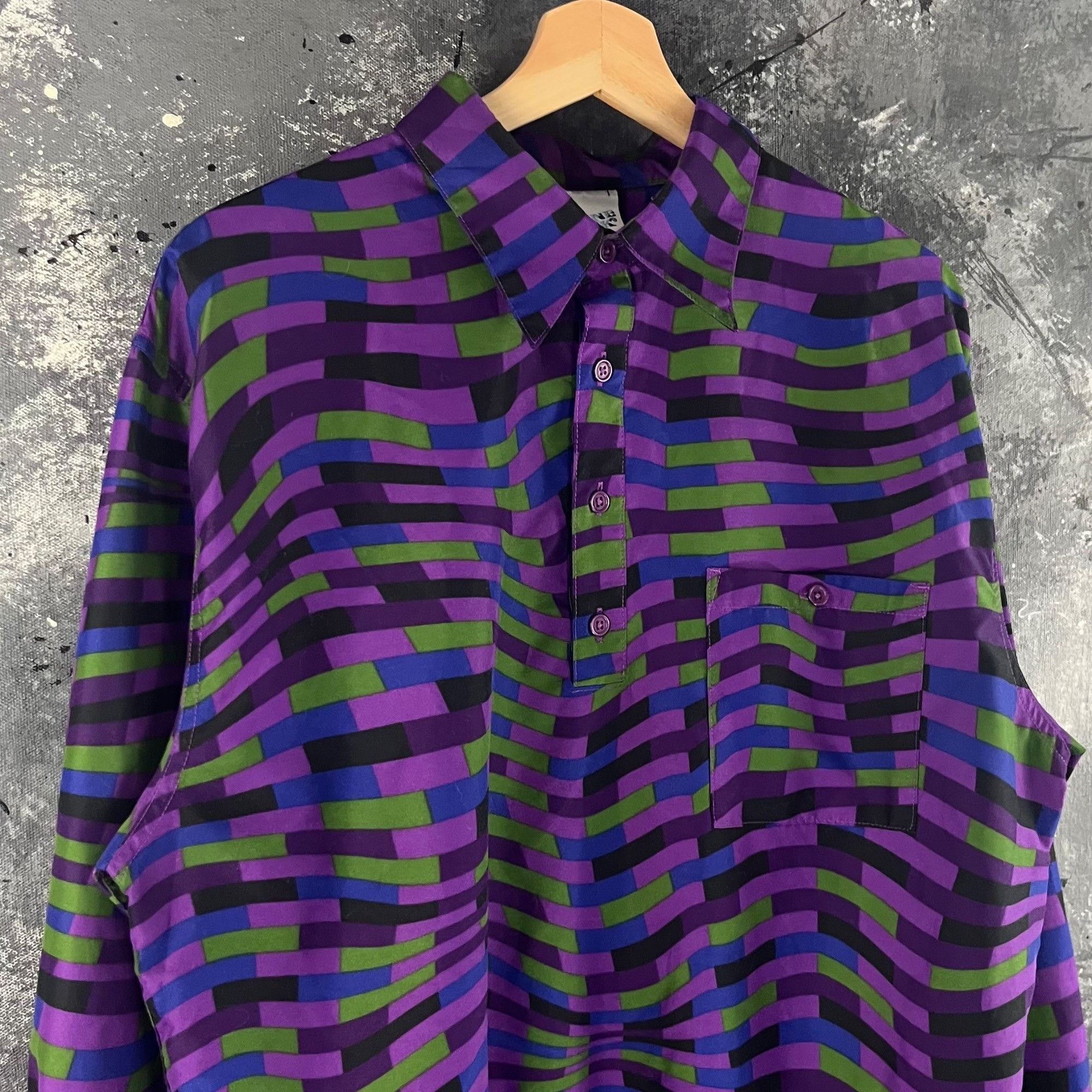 Vintage Vintage 90’s Psychedelic windbreaker Size US L / EU 52-54 / 3 - 2 Thumbnail