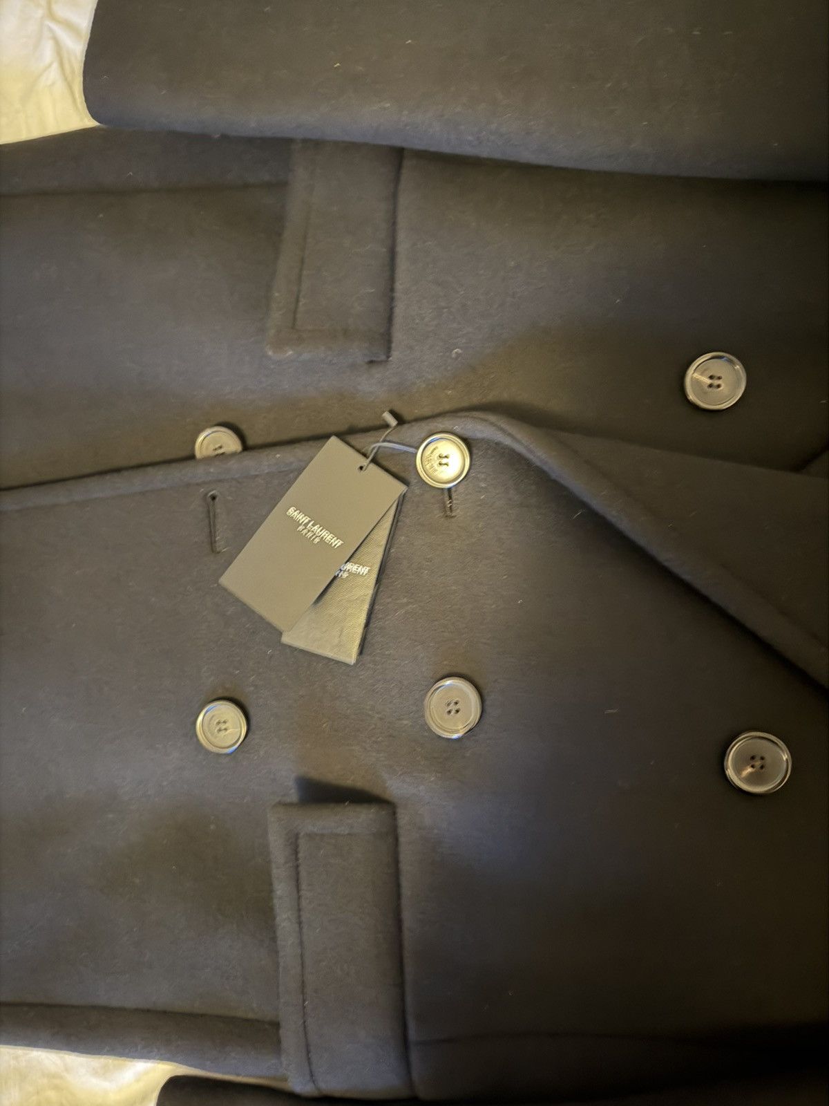 Saint Laurent Paris $9.6K VALUE Oversized Wool Coat Size US M / EU 48-50 / 2 - 6 Thumbnail