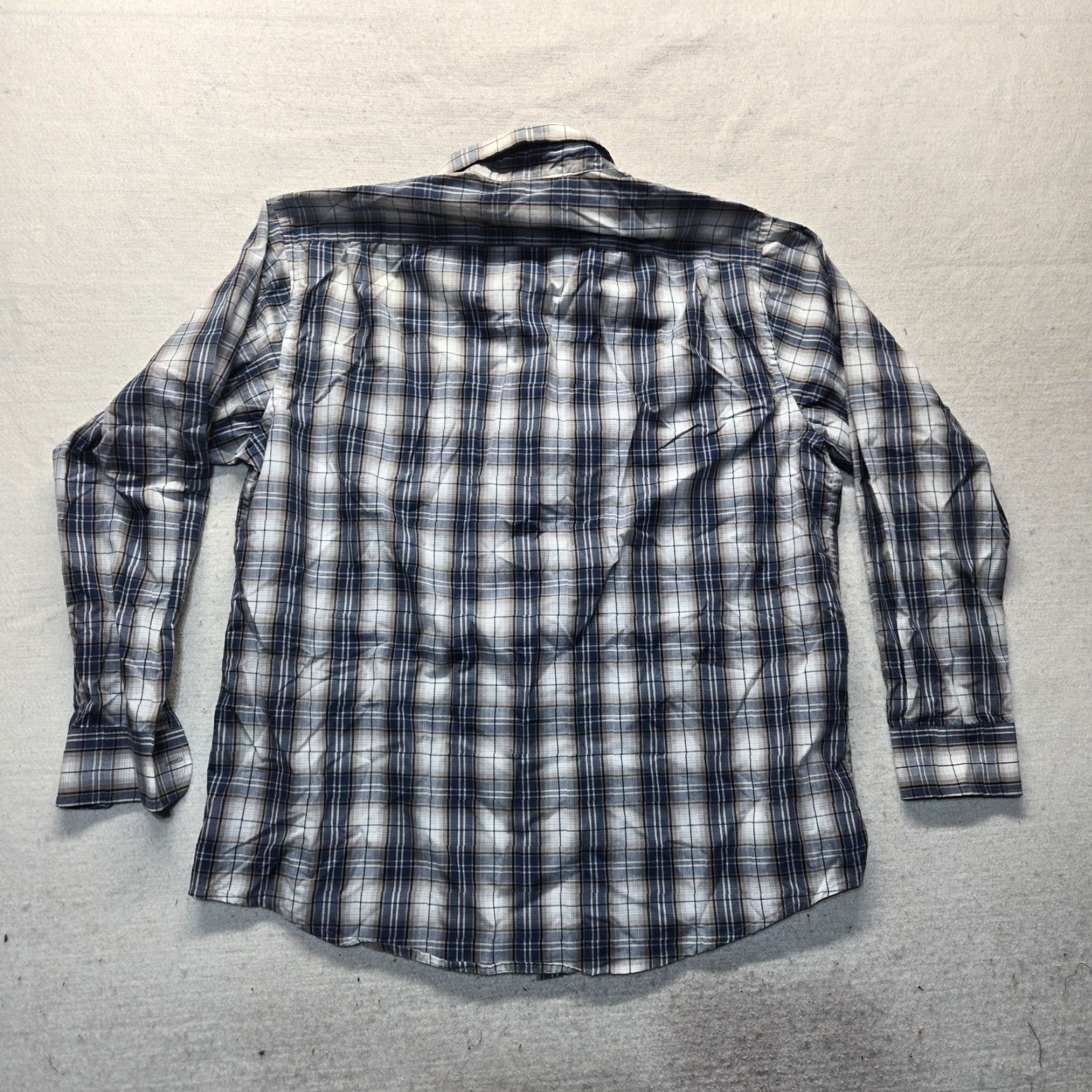 Vintage VINTAGE Puritan Blue Plaid Button-Up Long Sleeve Shirt Adult Men's Large Size US L / EU 52-54 / 3 - 7 Thumbnail