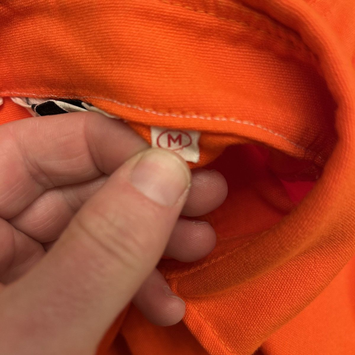 Woolrich Woolen Mills Vintage 80's Woolrich Orange Hunting Shirt Mens Size Medium Size US M / EU 48-50 / 2 - 3 Thumbnail