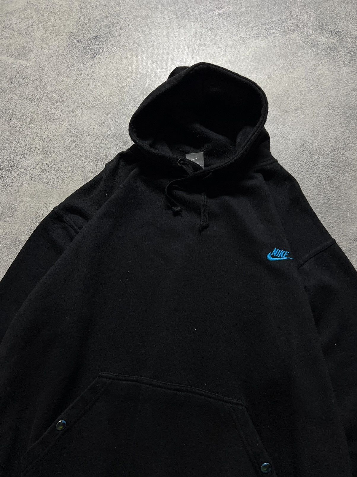 Nike × Vintage Vintage Y2k Nike 🖤 Basic Blank Hoodie 00’s Size US L / EU 52-54 / 3 - 5 Thumbnail